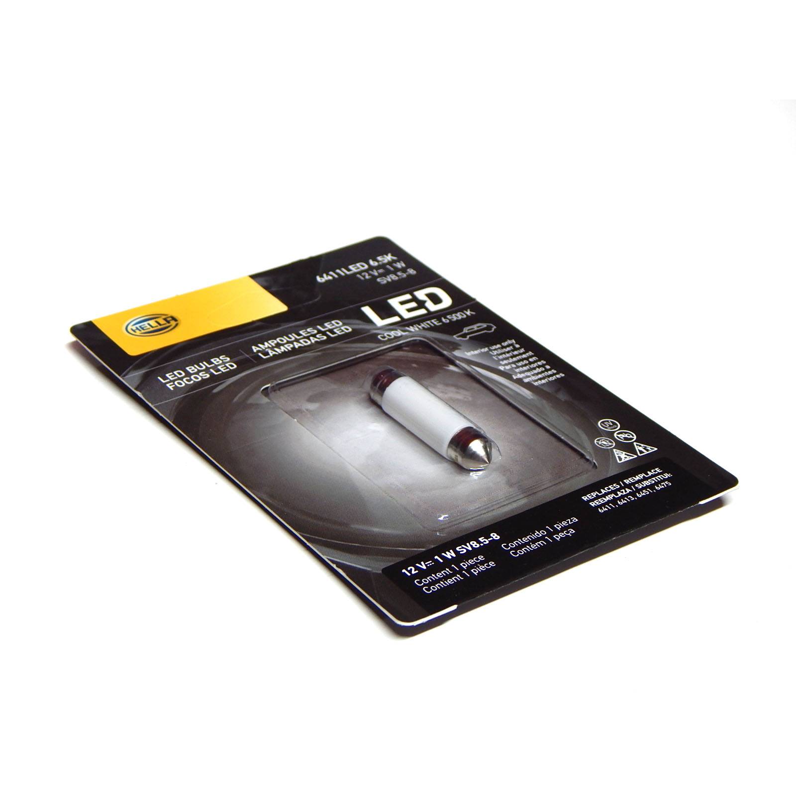 Foco Led 12v 1w 41mm Sv8.5-8 6,500k/tubu