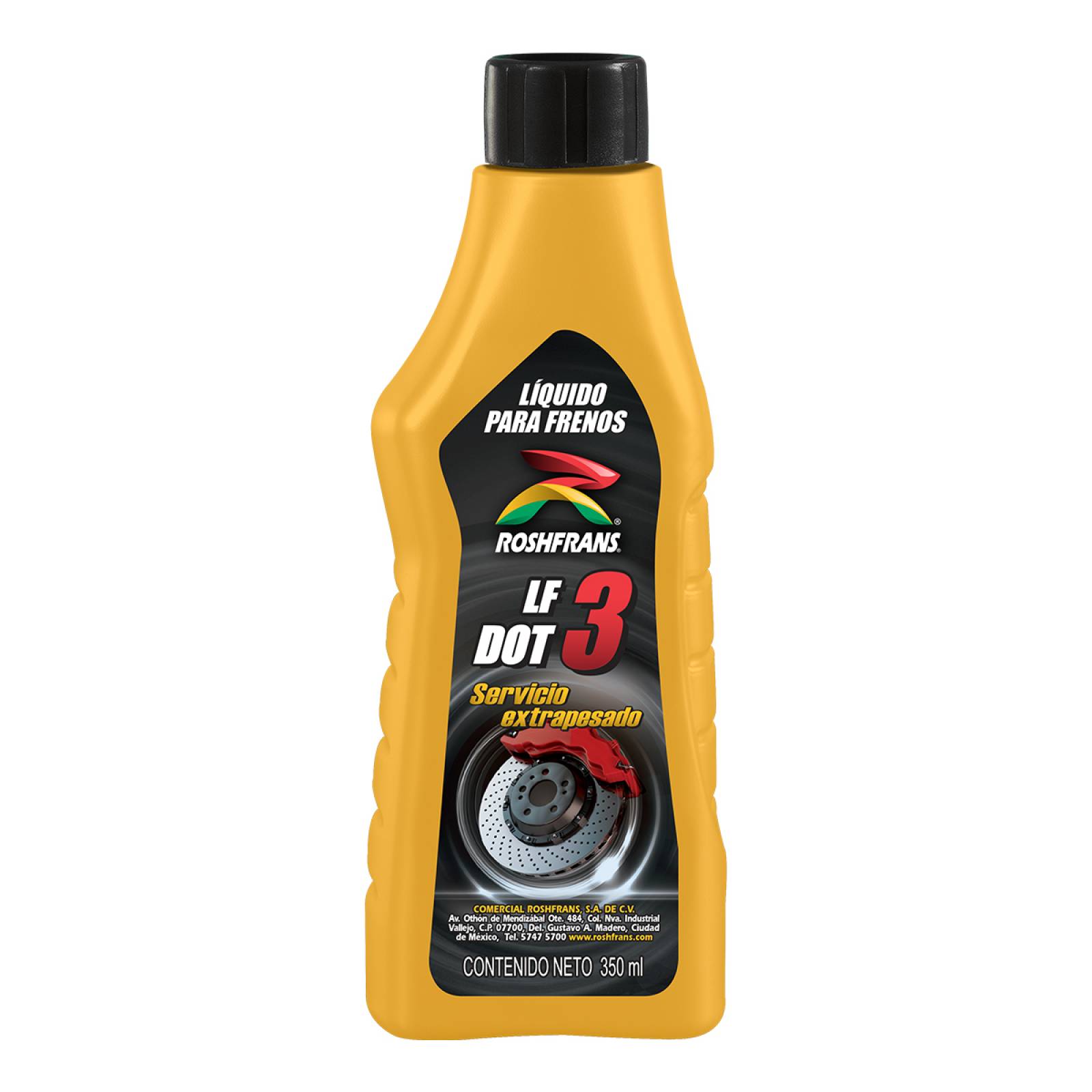Líquido Frenos Roshfrans DOT 3, 350 ml