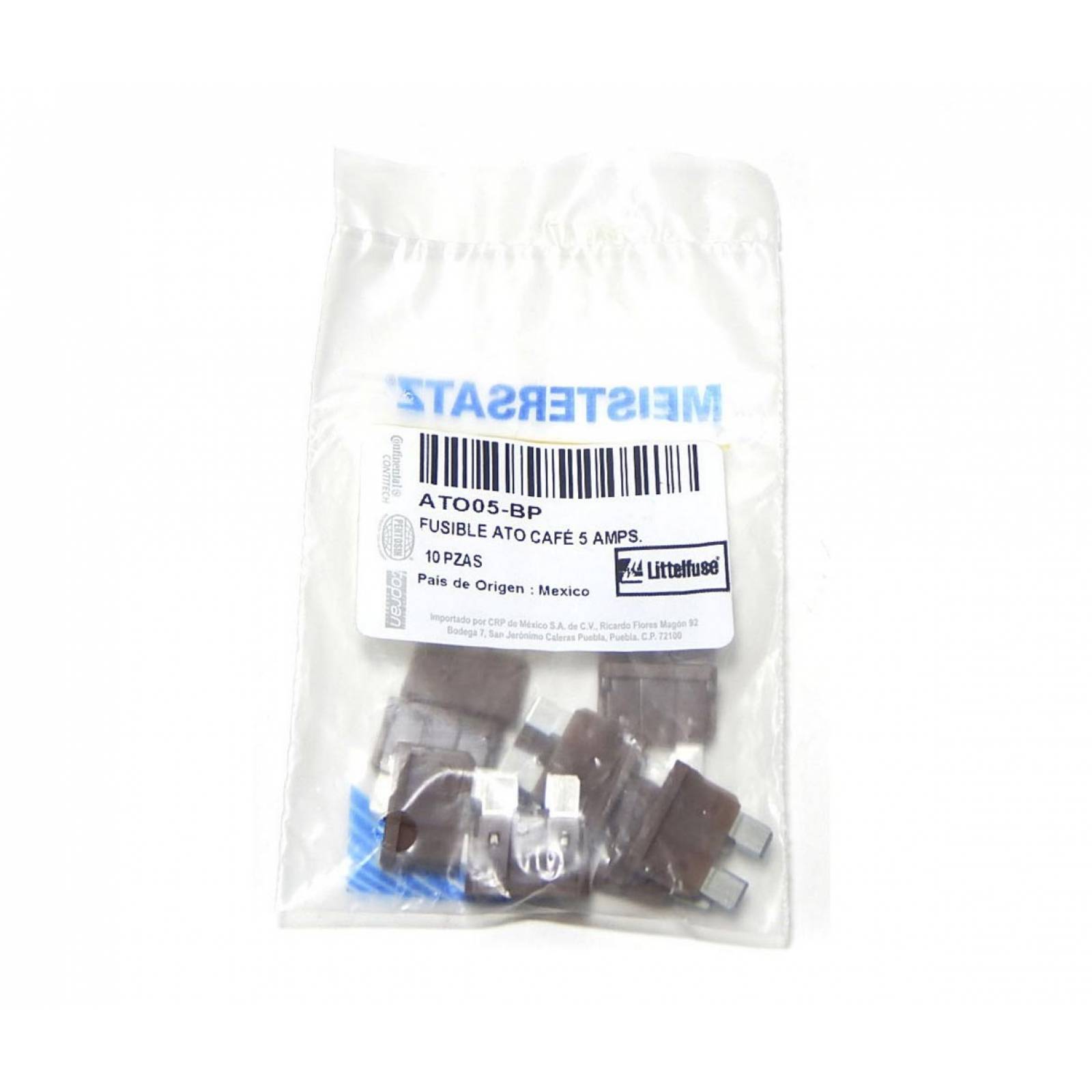 Fusible Automotriz Ato 5 Amperes 10 Piezas Meistersatz