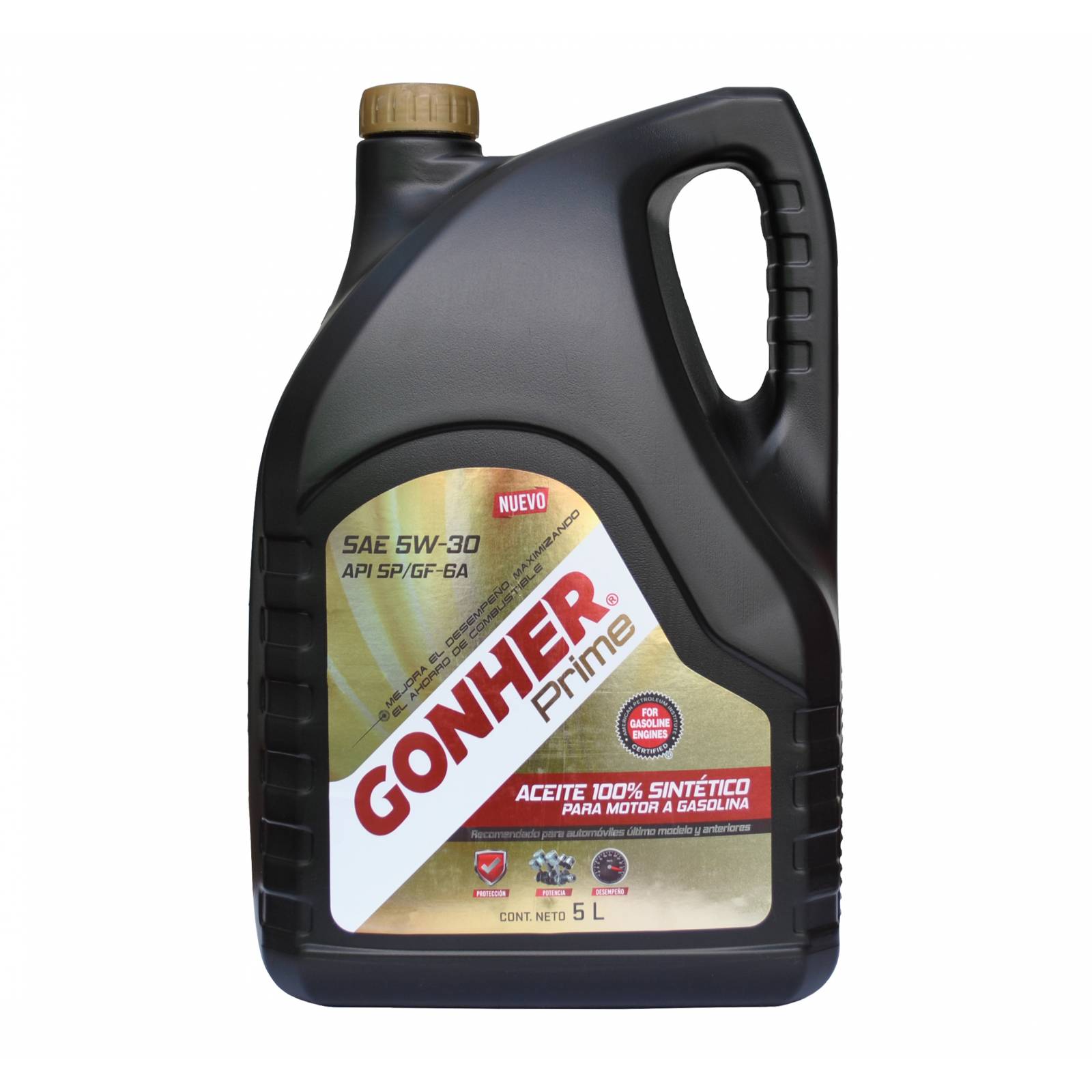 Gonher Aceite Motor 5W30 Sintético 1027390 Prime Gasolina 5 L