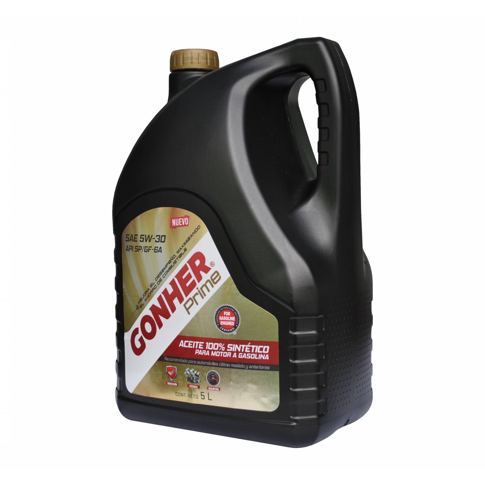 Gonher Aceite Motor 5W30 Sintético 1027390 Prime Gasolina 5 L