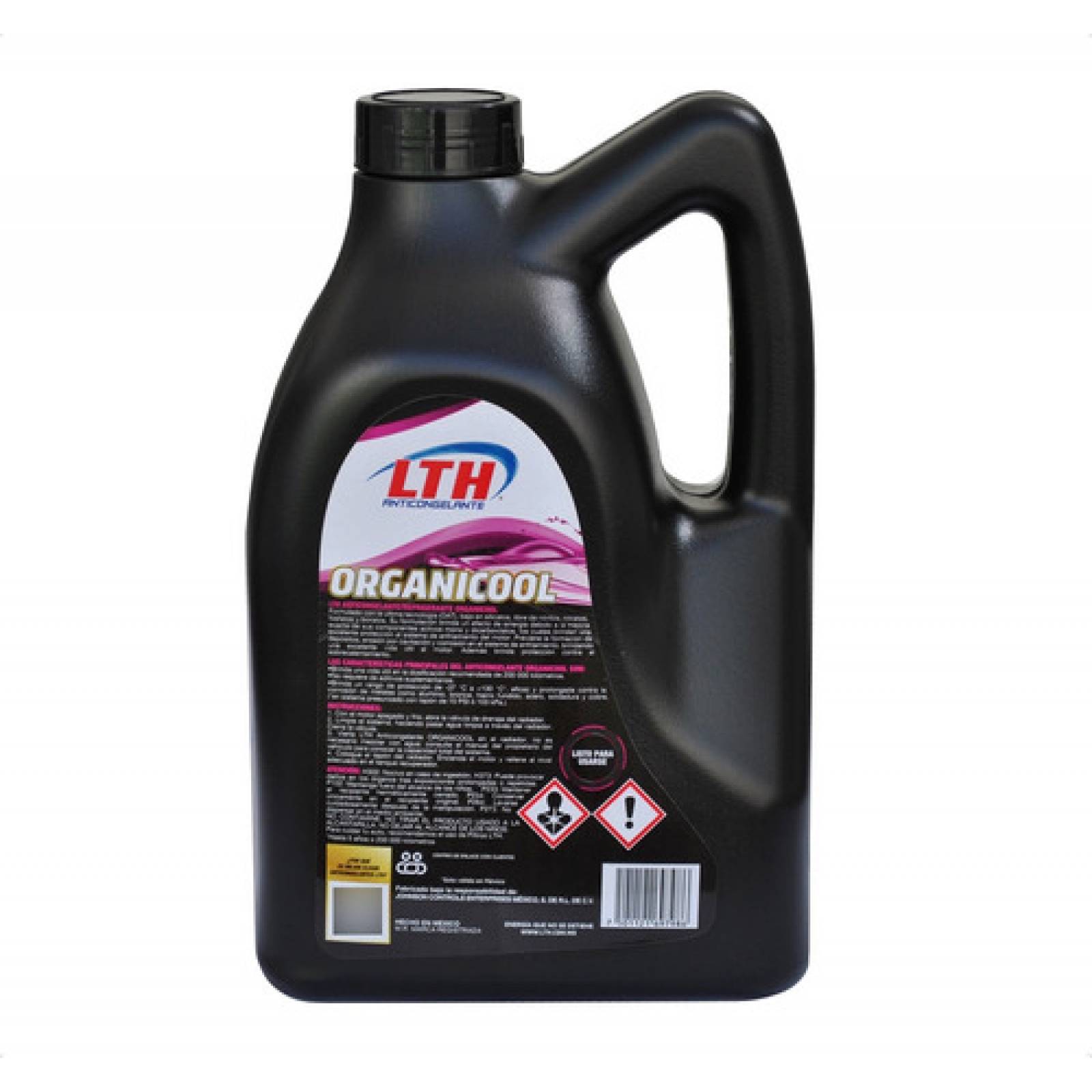 Anticongelante Rosa LTH Organicool 50 - 50 Listo para Usar, 3.78 L