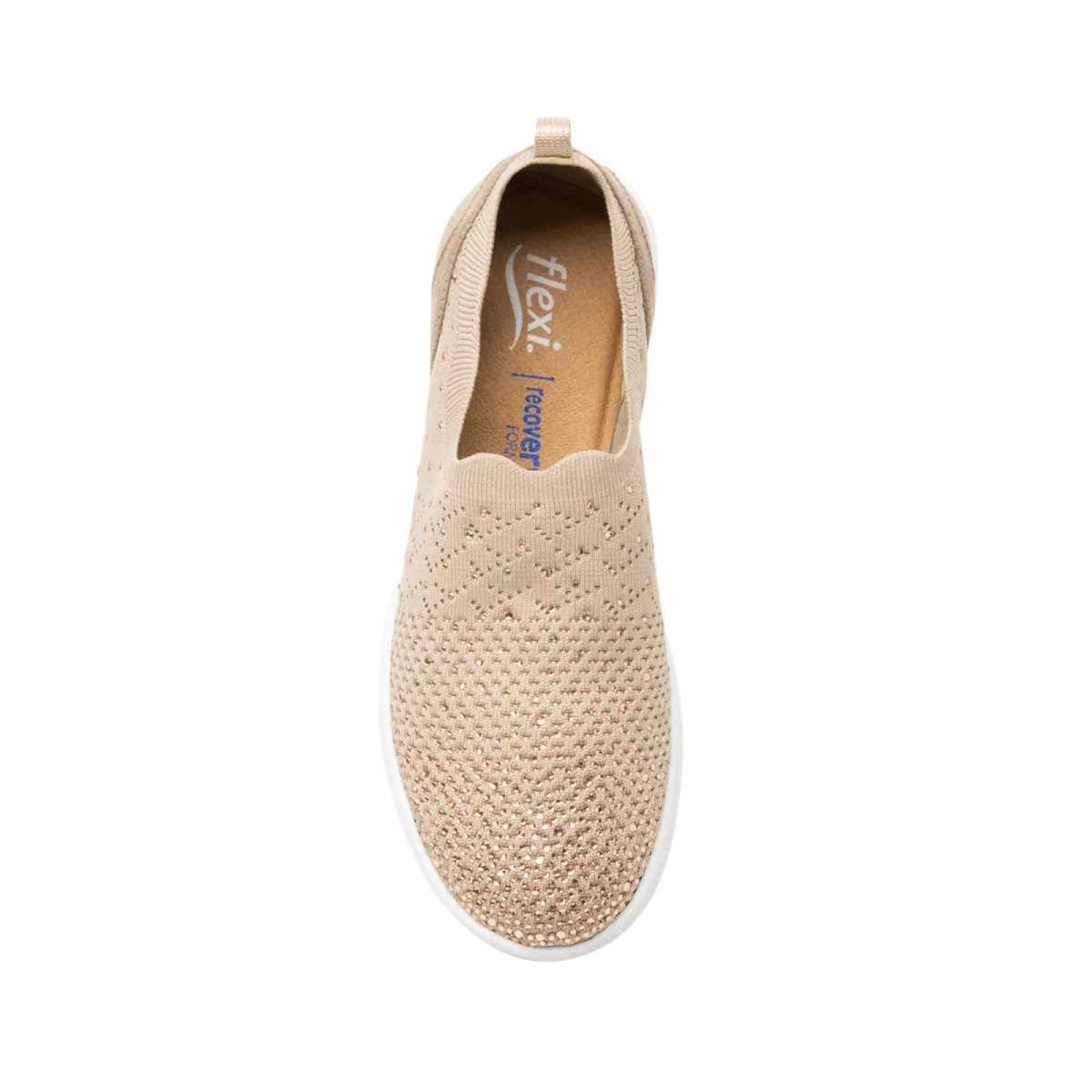 Tenis Slip On Flexi para mujer con suela extraligera 101309