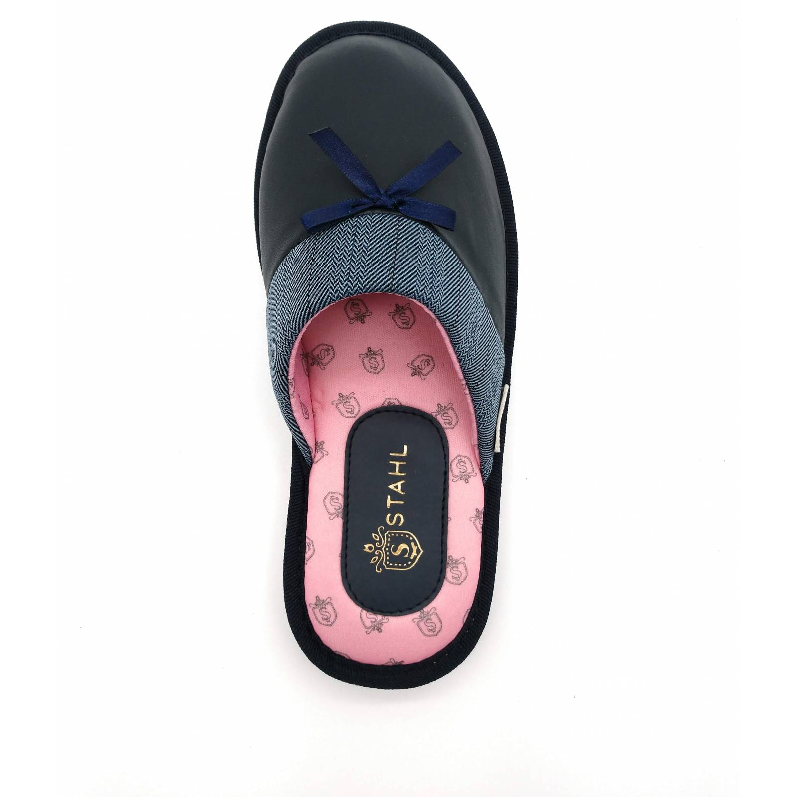 Pantufla de descanso en piel para mujer 3807