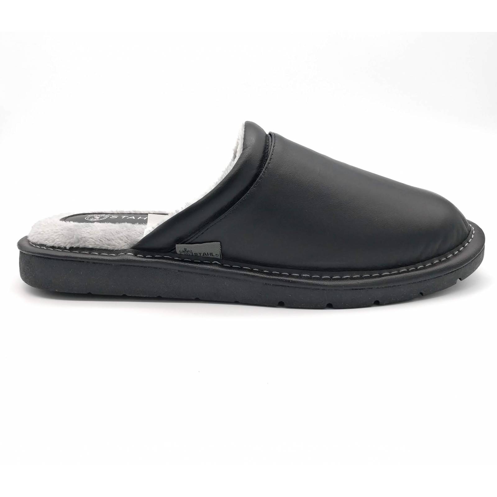 Pantuflas STAHL para hombre de piel genuina 4755
