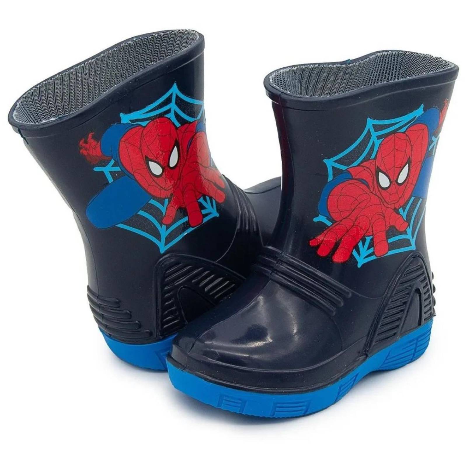 Bota De Lluvia Del Hombre Araña Para Niño (13.0-21.0) (13.0 - 21.0)
