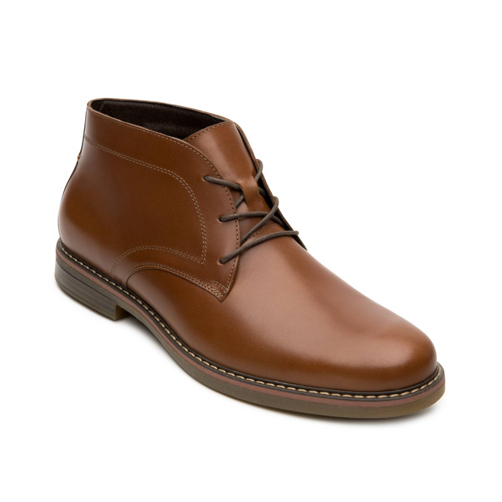 Botín Piel Con Agujetas Flexi Para Hombre 404606