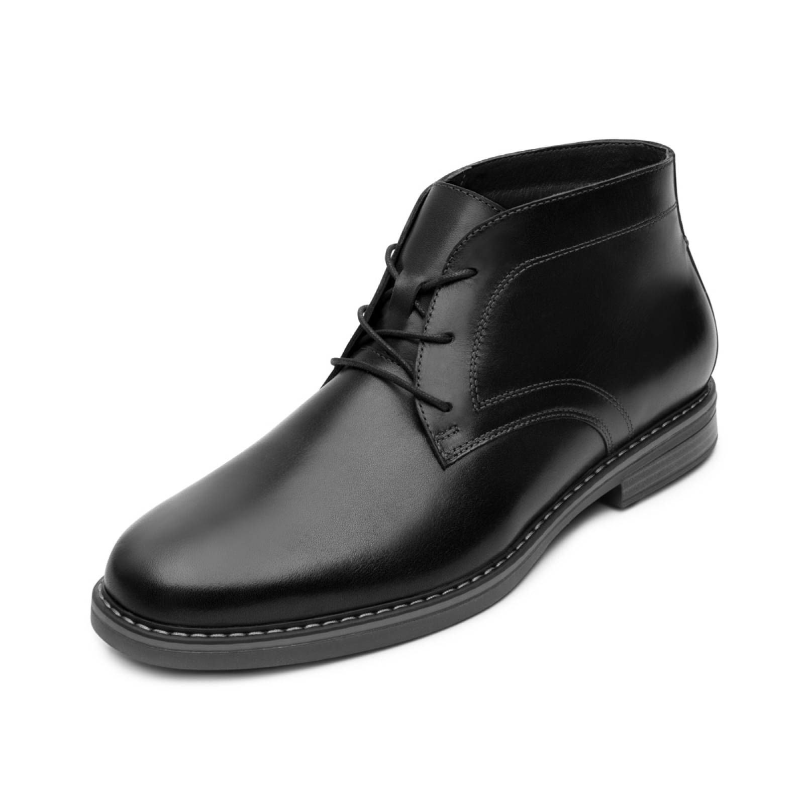 Botín Piel Con Agujetas Flexi Para Hombre 404606