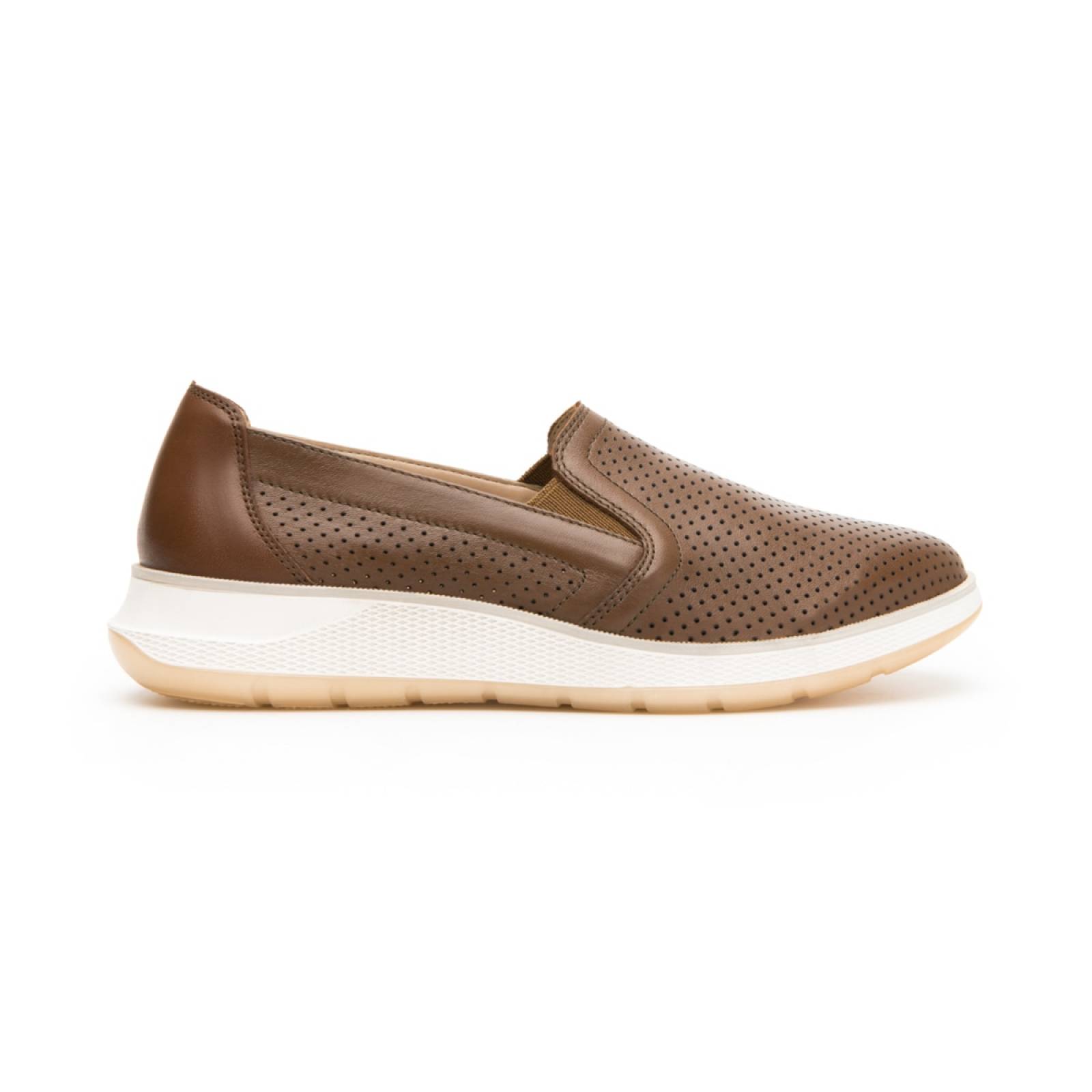 Zapato Slip On Flexi Para Mujer Con Piel 119302