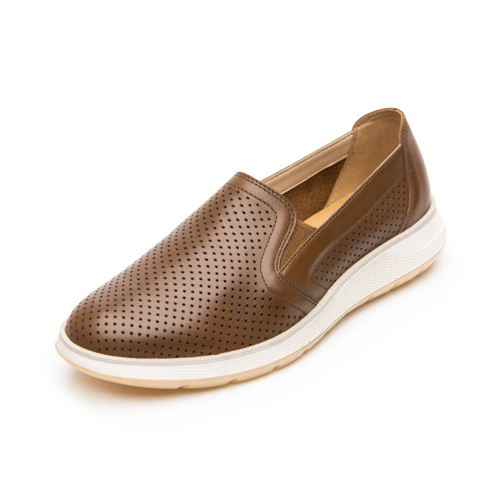 Zapato Slip On Flexi Para Mujer Con Piel 119302