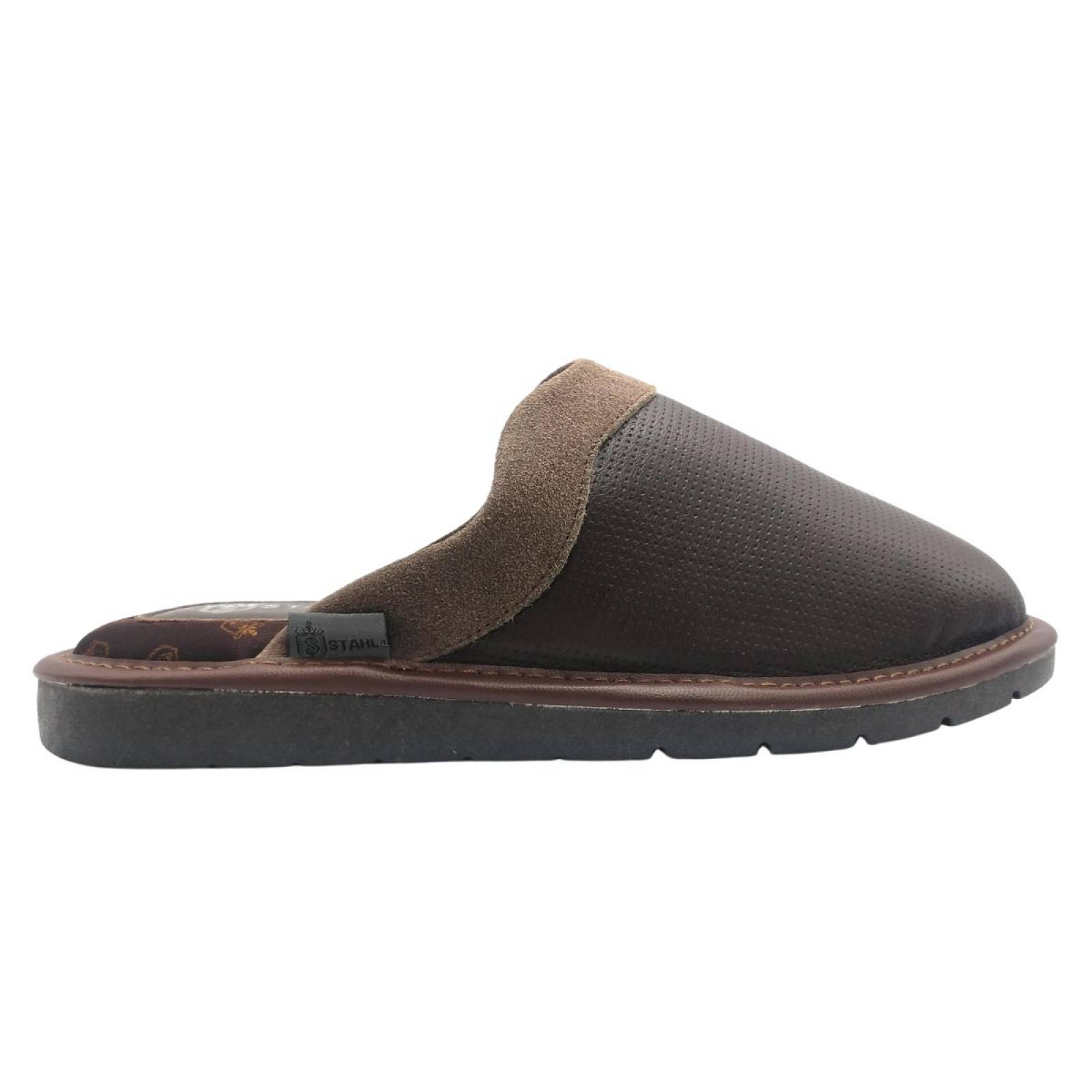 Pantuflas Stahl para hombre de piel genuina 4749