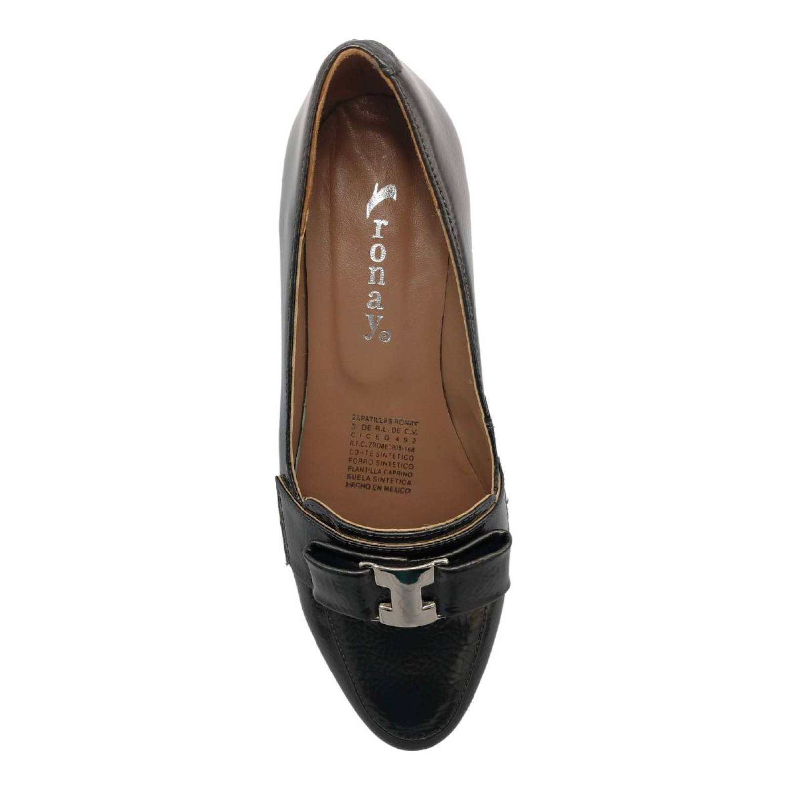 Zapato de Charol Arrugado Ronay Para Mujer 2927