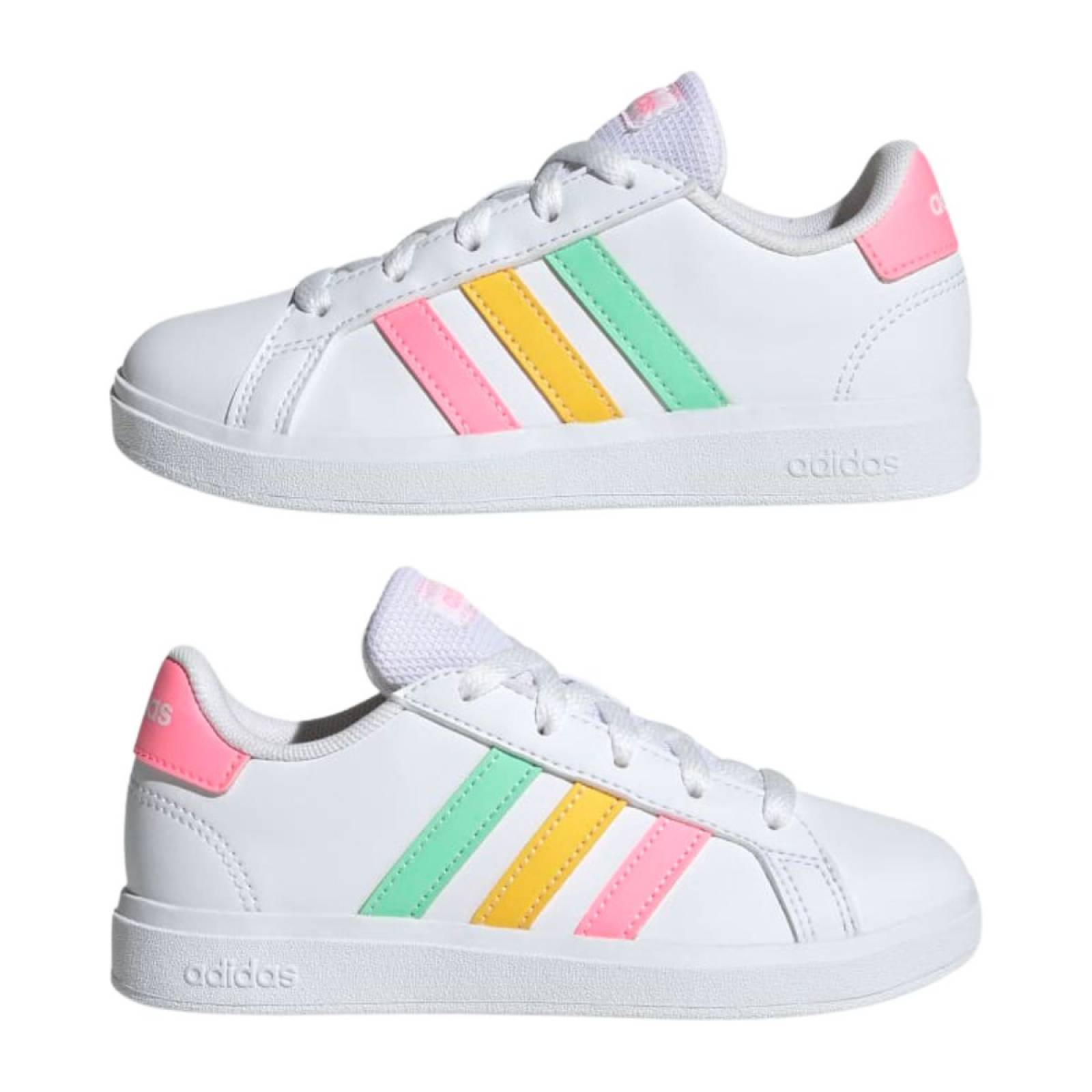 Tenis Adidas Grand Court 2.0 K Para Niña HP8910 (17.0 - 22.0)