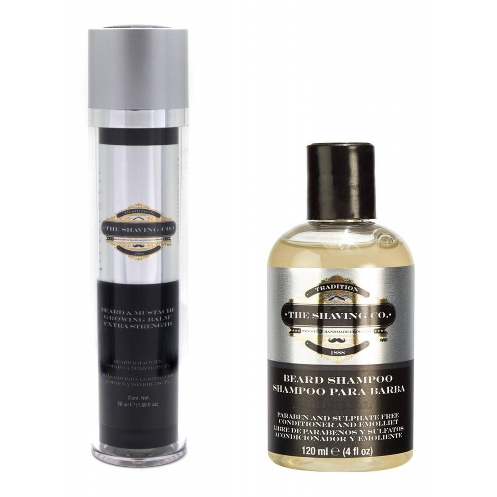 Kit Bálsamo De Crecimiento Con Noxidil Y Shampoo De Barba 