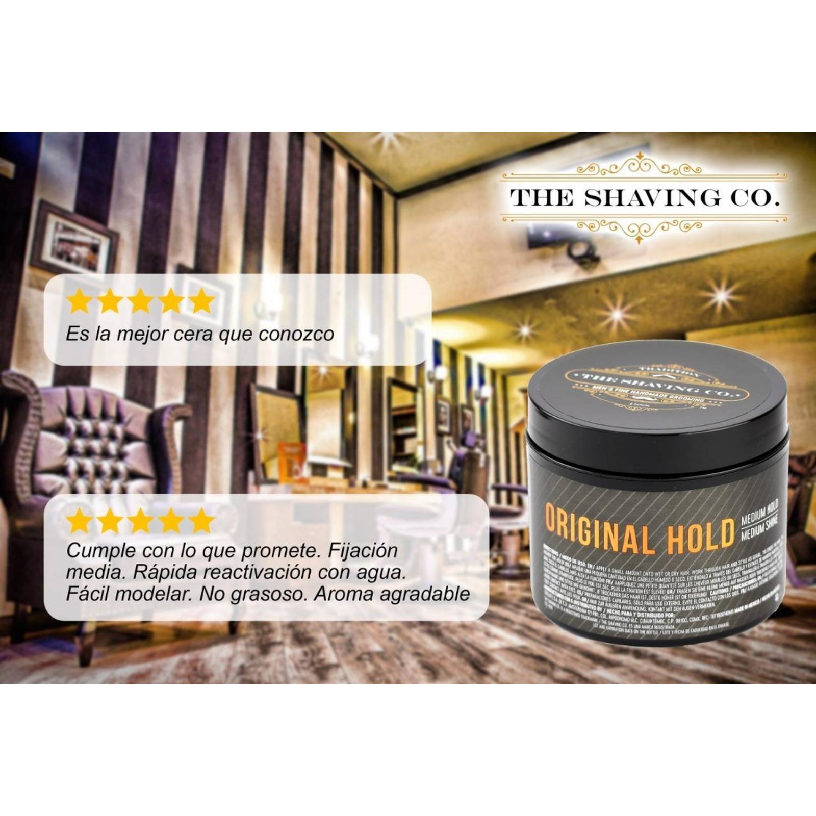 Kit X3 Pomada Cabello The Shaving Co Original Fijación Media 