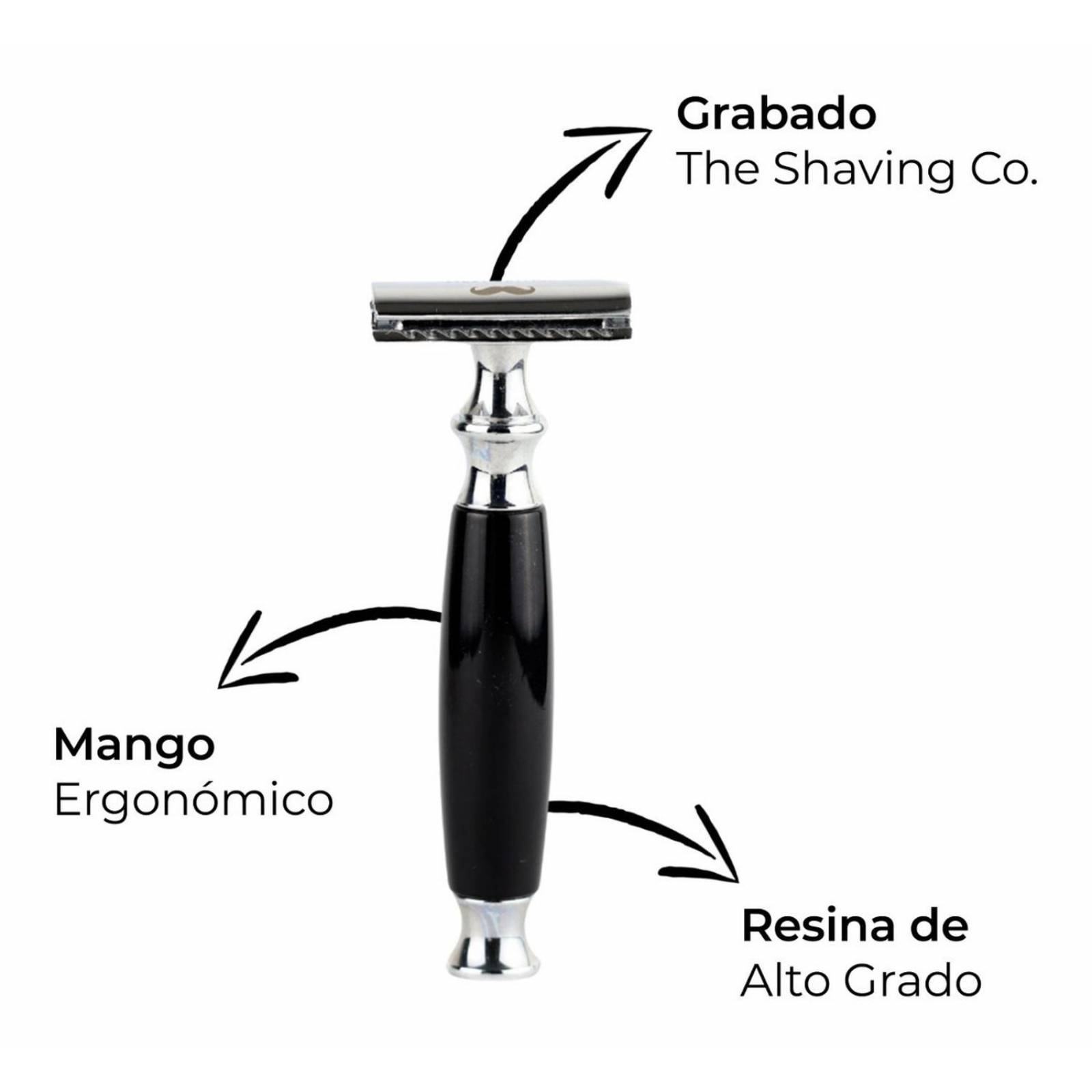 Kit Afeitado The Shaving Co Rastrillo + Vasija + Navajas 