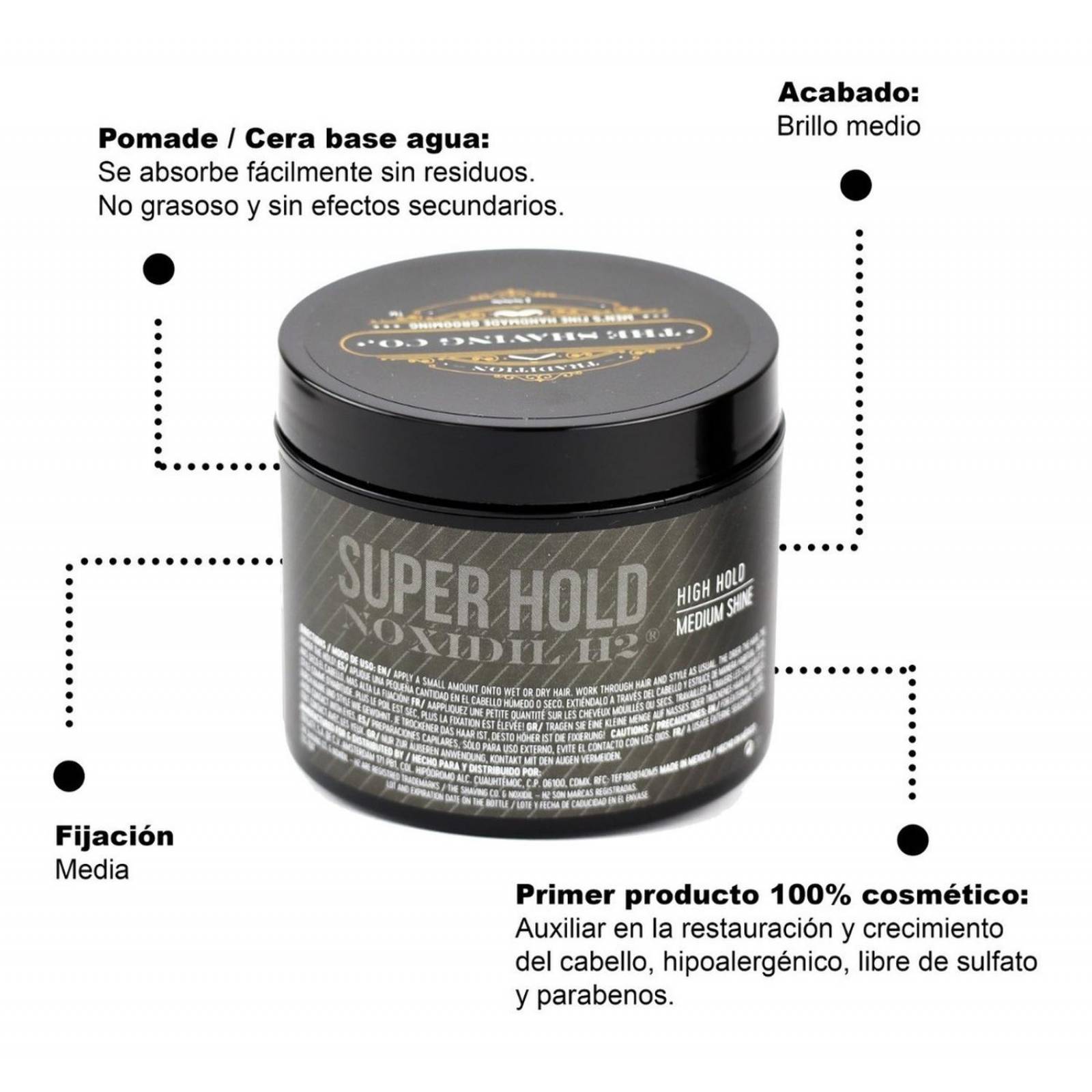 Kit Sistema Capilar Noxidil H2 Y Pomada Cabello Noxidil H2