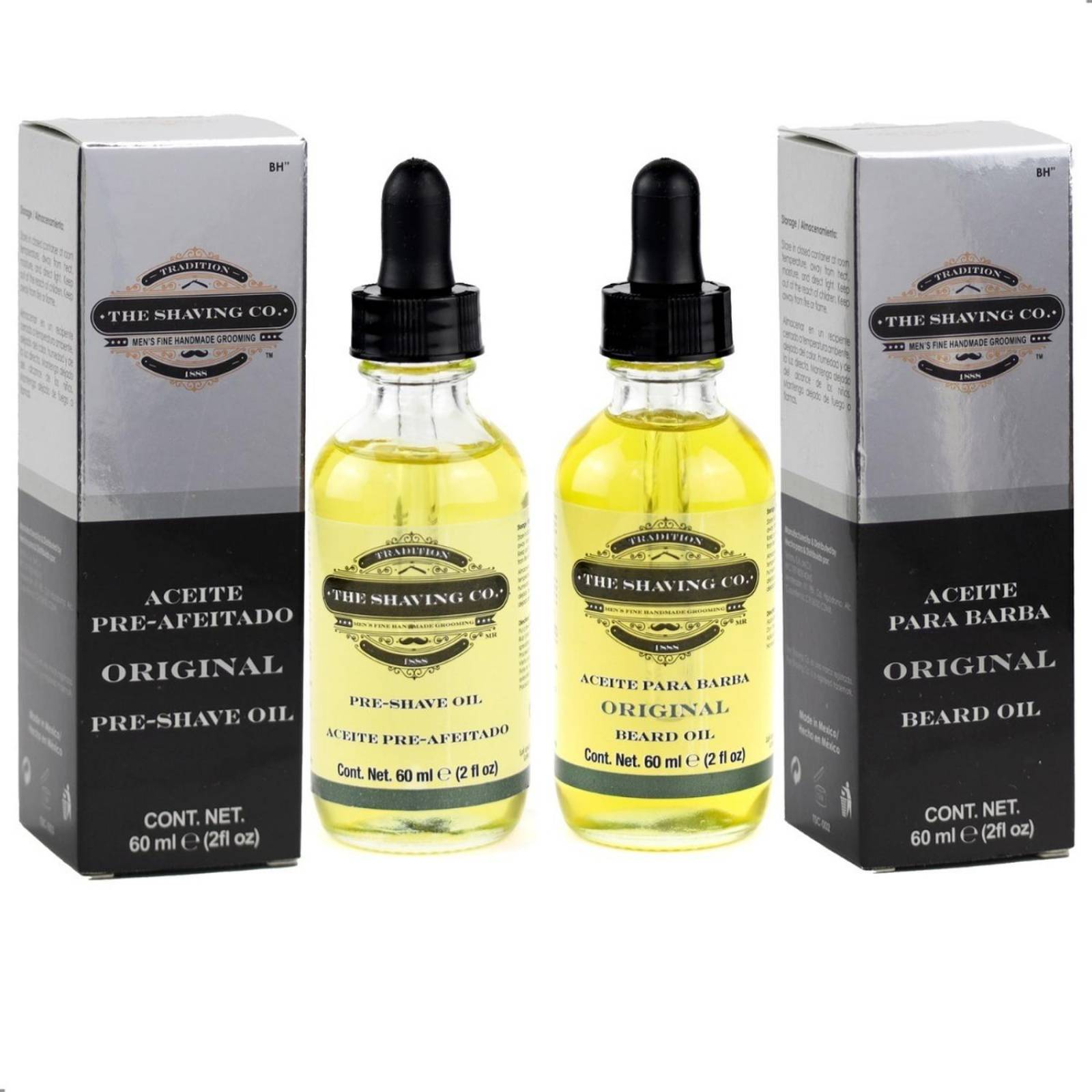 Kit The Shaving Co Aceite Pre-afeitado Aceite Barba Original 