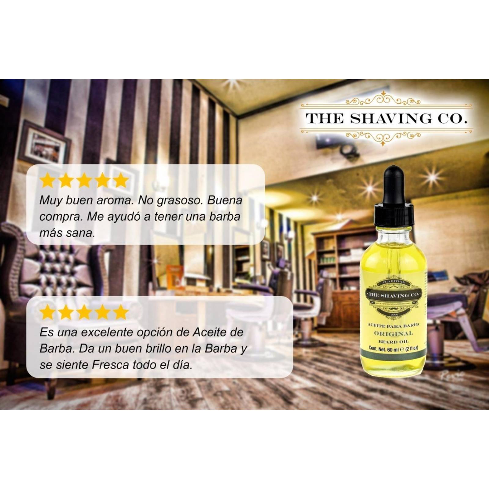 Kit The Shaving Co Aceite Pre-afeitado Aceite Barba Original 