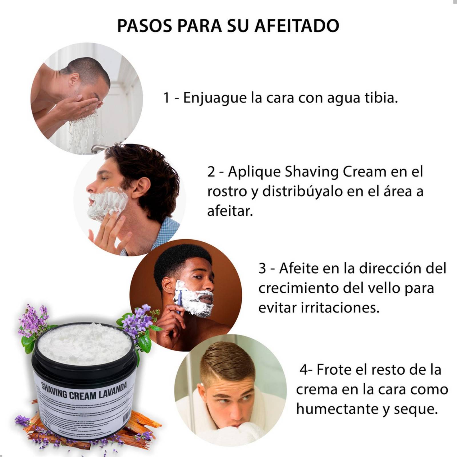 The Art Of Shaving Kit Crema De Afeitado Lavanda Rastrillo 