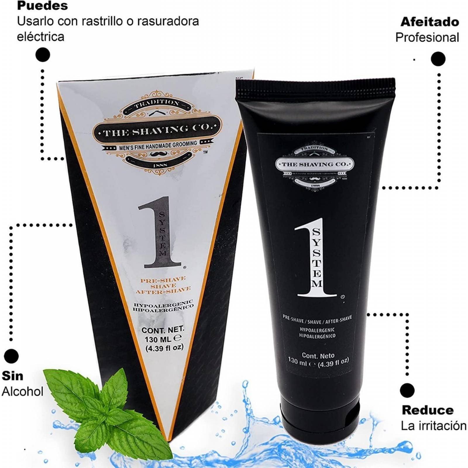 Kit De Rasurado Completo The Shaving Co. Black 