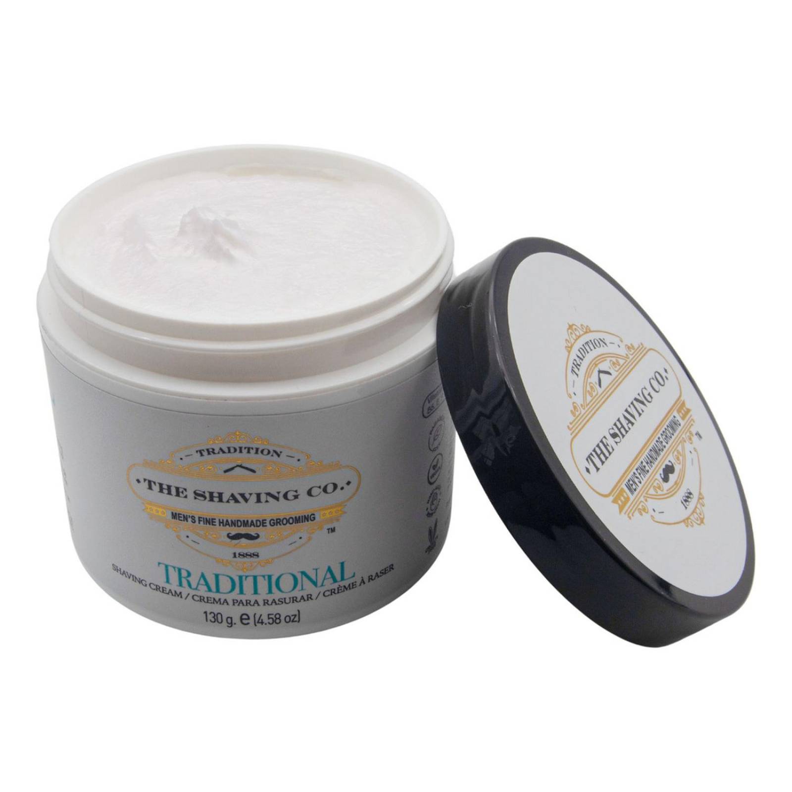 The Shaving Co Kit Rastrillo Negro Crema Afeitar Menta Bowl 