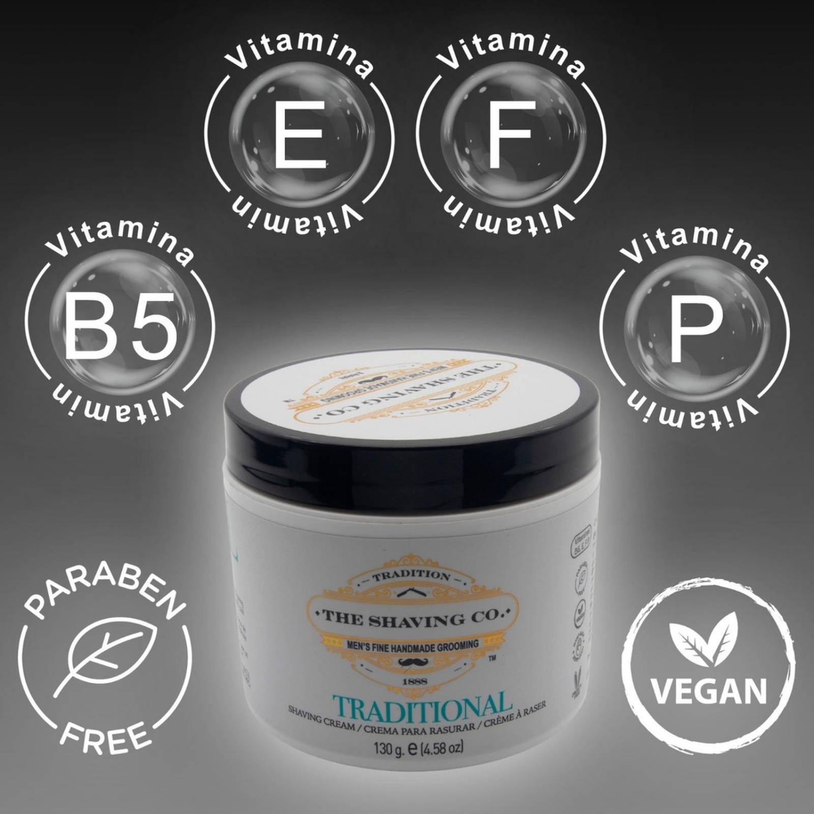 The Shaving Co Kit Rastrillo Negro Crema Afeitar Menta Bowl 