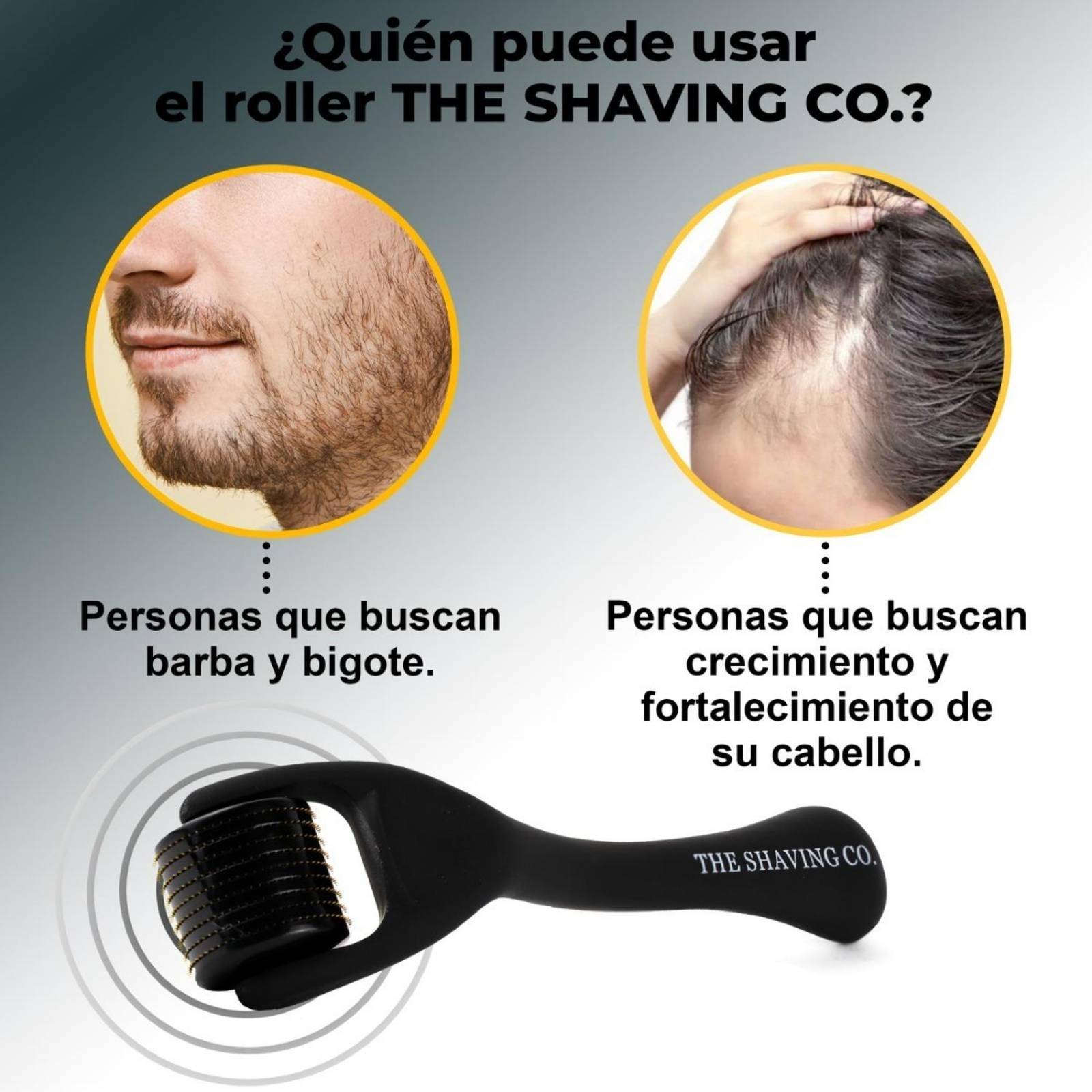 Roller Estimulador De Crecimiento Barba Pelo The Shaving Co. 