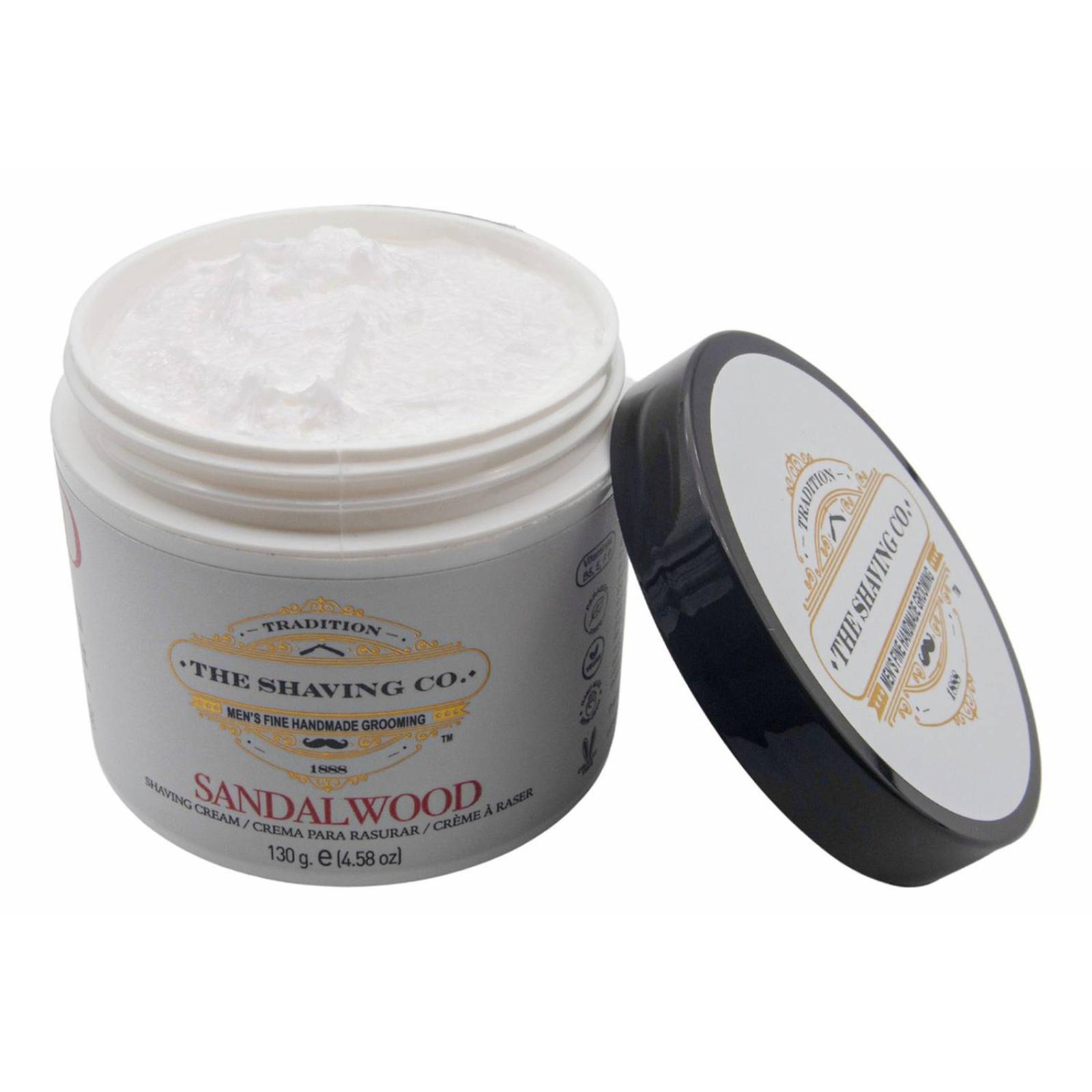 The Shaving Co Kit Rastrillo Negro Crema De Afeitar Sandalo 