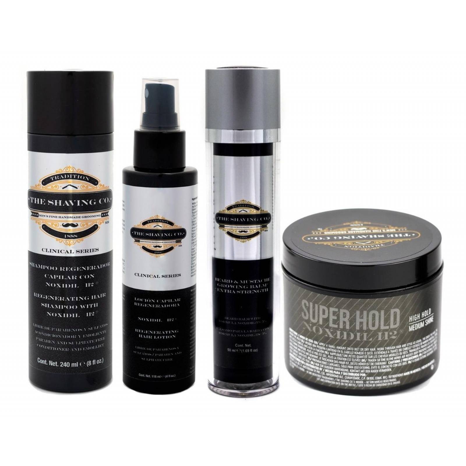 Kit Barba Y Cabello The Shaving Co Noxidil. Sin Minoxidil 