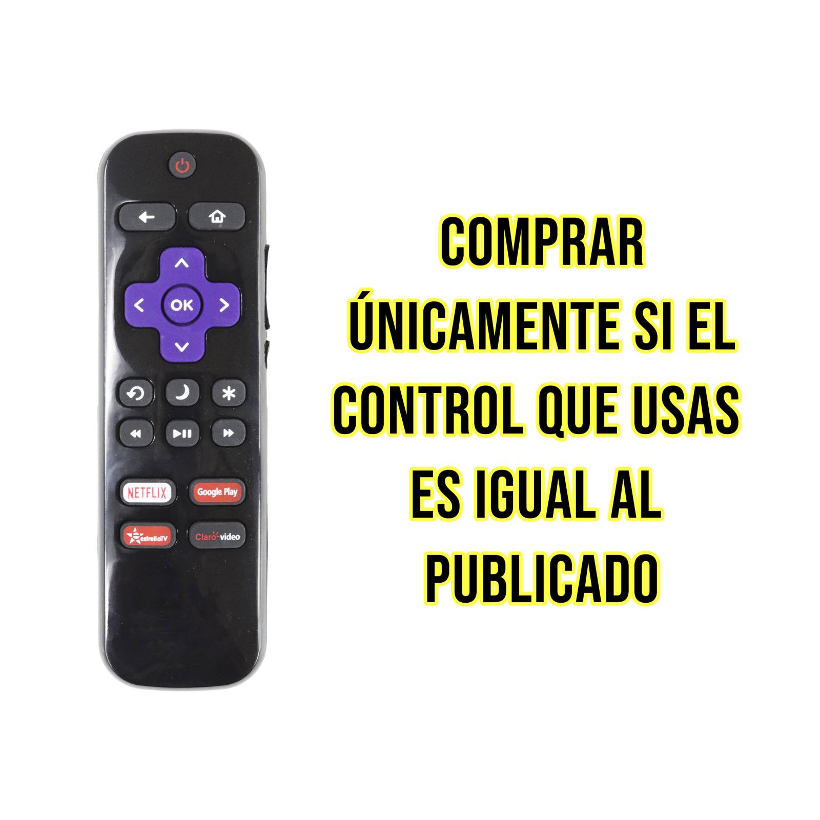 Control Remoto ATVIO Smart Tv Netflix