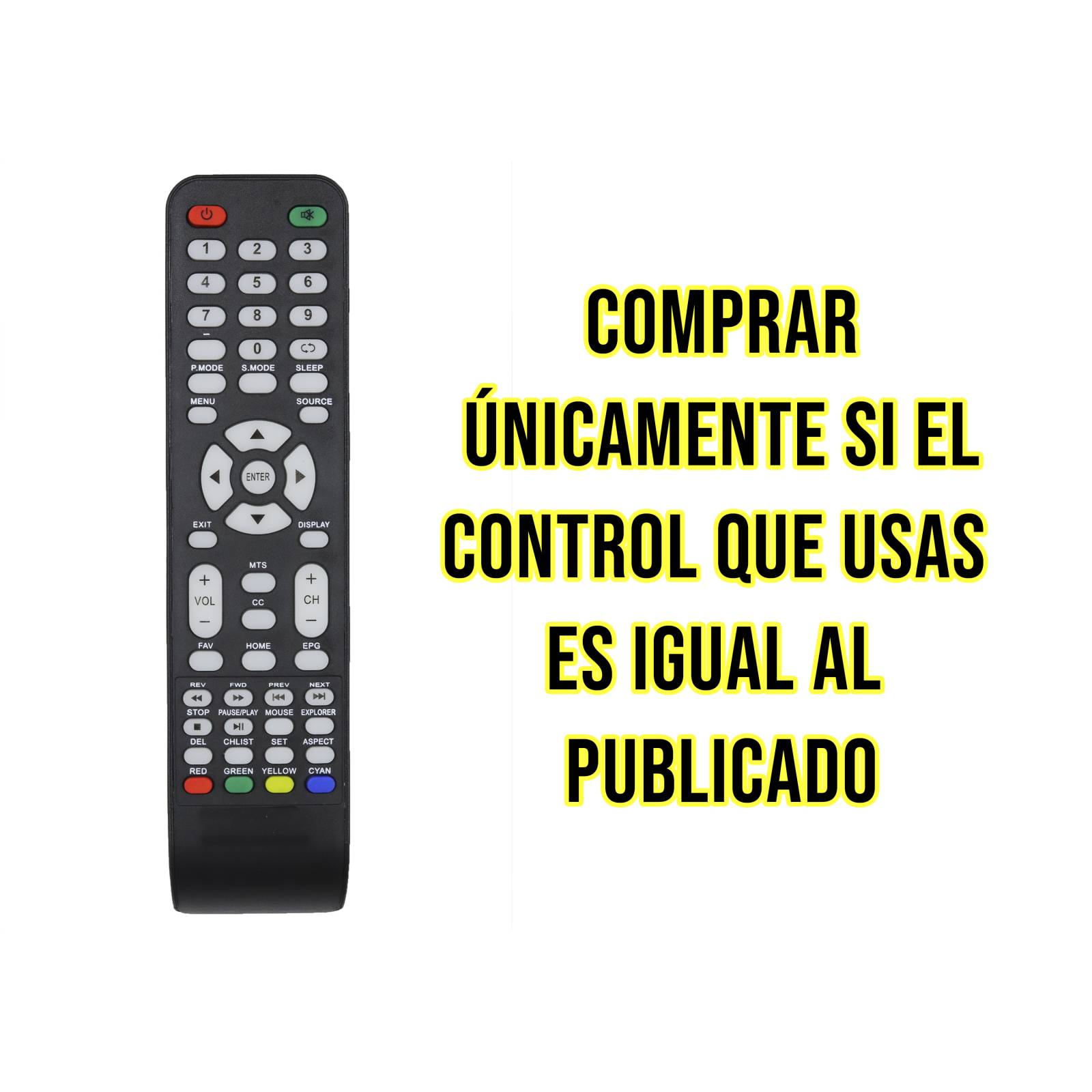 Control Remoto ATVIO JVC Smart Tv