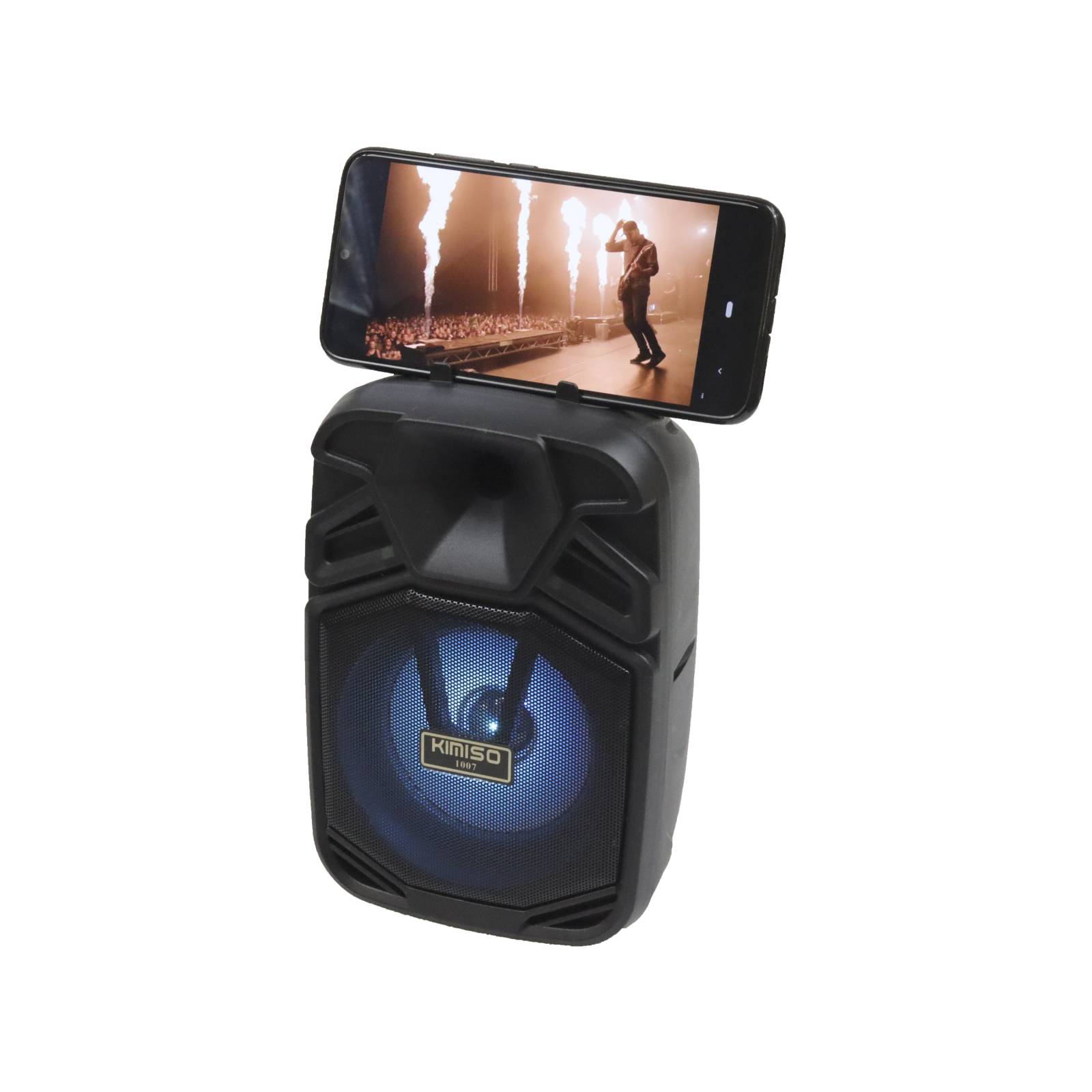 Bocina 4 pulgadas Portatil Bluetooth Soporte celular Usb Radio