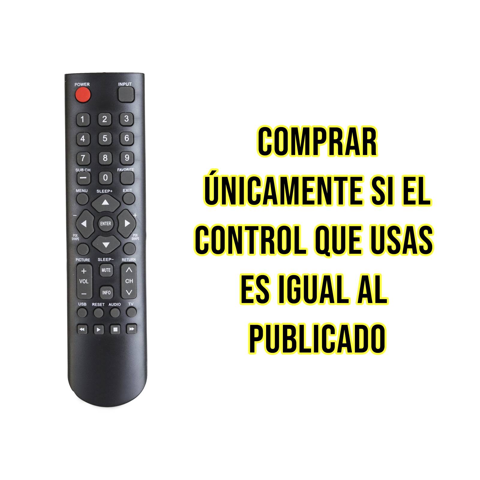 Control Sanyo para pantalla LCD LED Directo