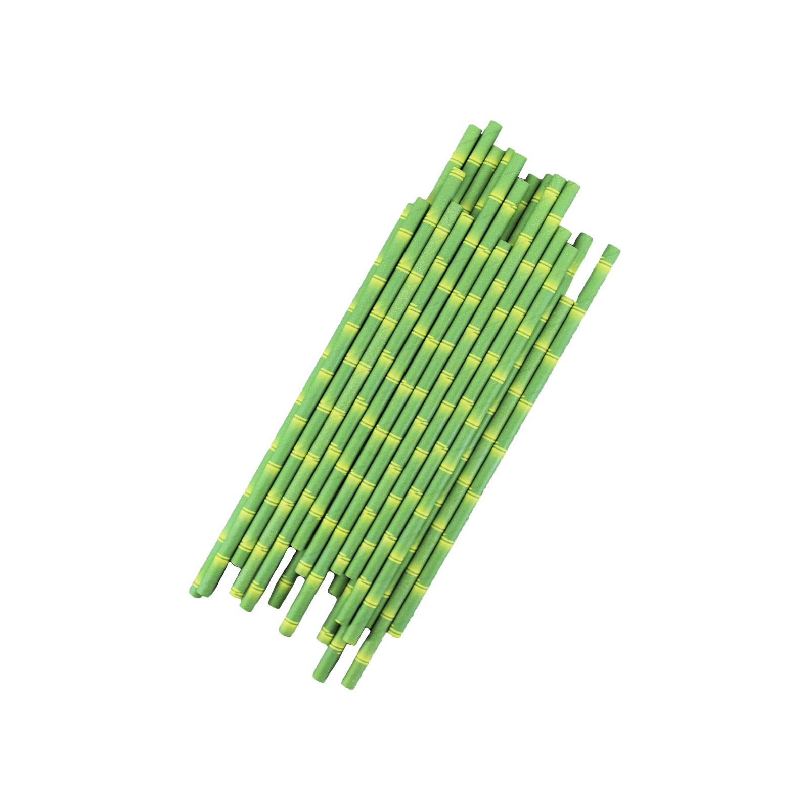 Popote Biodegradable Papel 25 Piezas Ecologicos