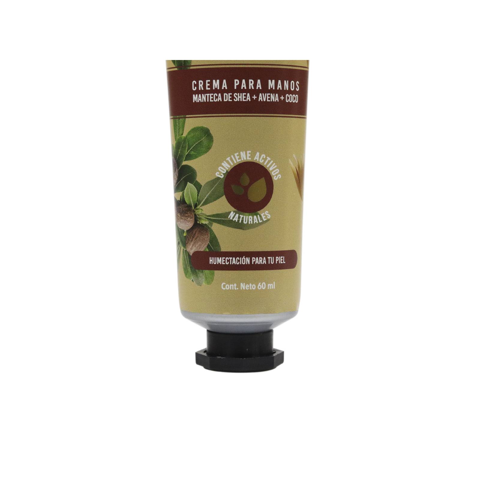Crema Manos Manteca Shea Avena Coco 60 Ml Humecta Suavidad
