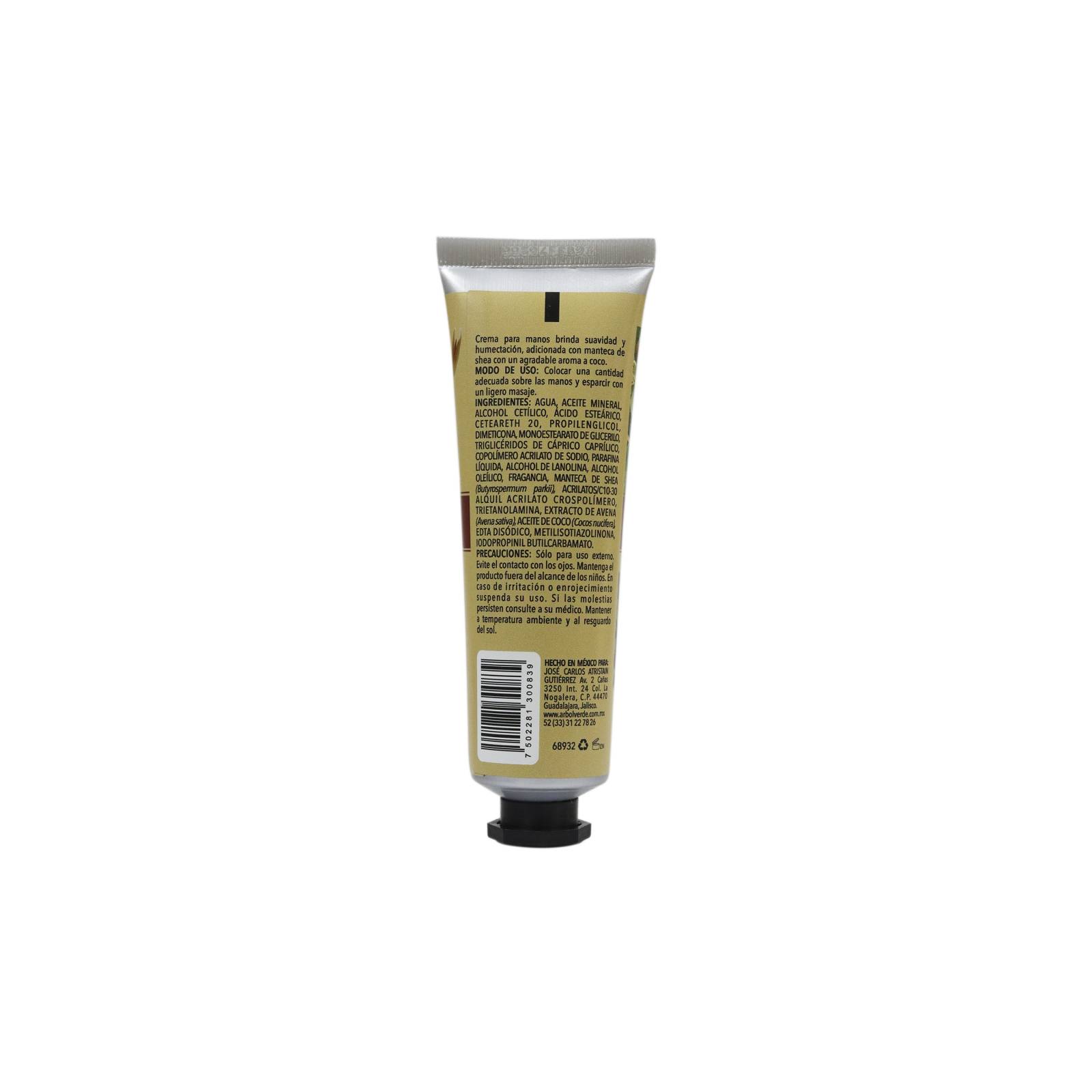 Crema Manos Manteca Shea Avena Coco 60 Ml Humecta Suavidad