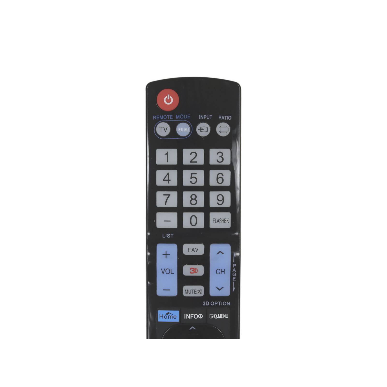 Control Remoto LG Reemplazo para LCD LED HDTV, Smart TV 100% Compatible, Directo Modelos AKB73756567 AKB73756542 AKB73756506 AKB73756504 AKB73756502 AKB73615309 AKB73615306 AKB73756567 Con Botón BluRay