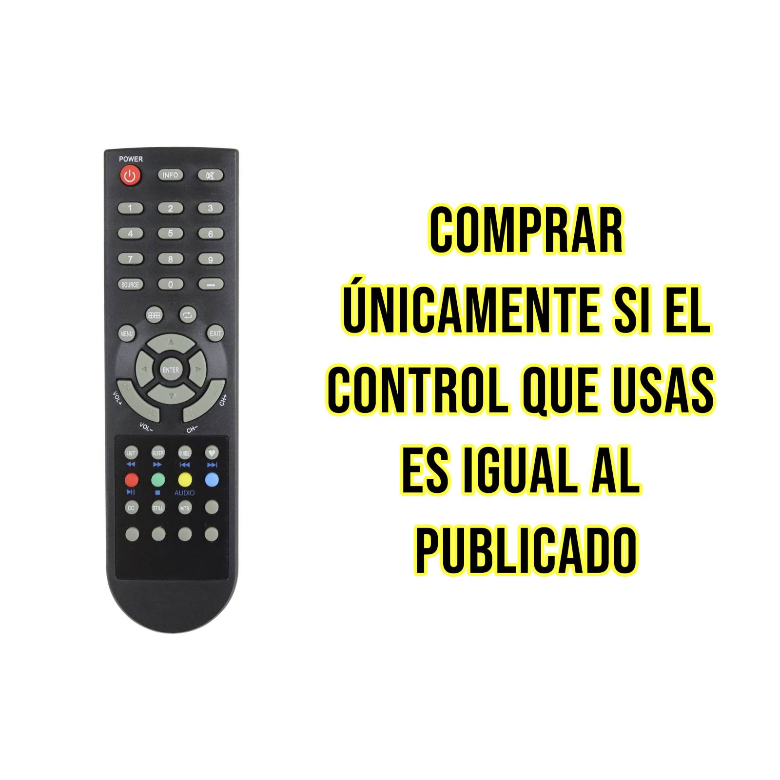 Control Remoto Rca Pantalla Tv Led