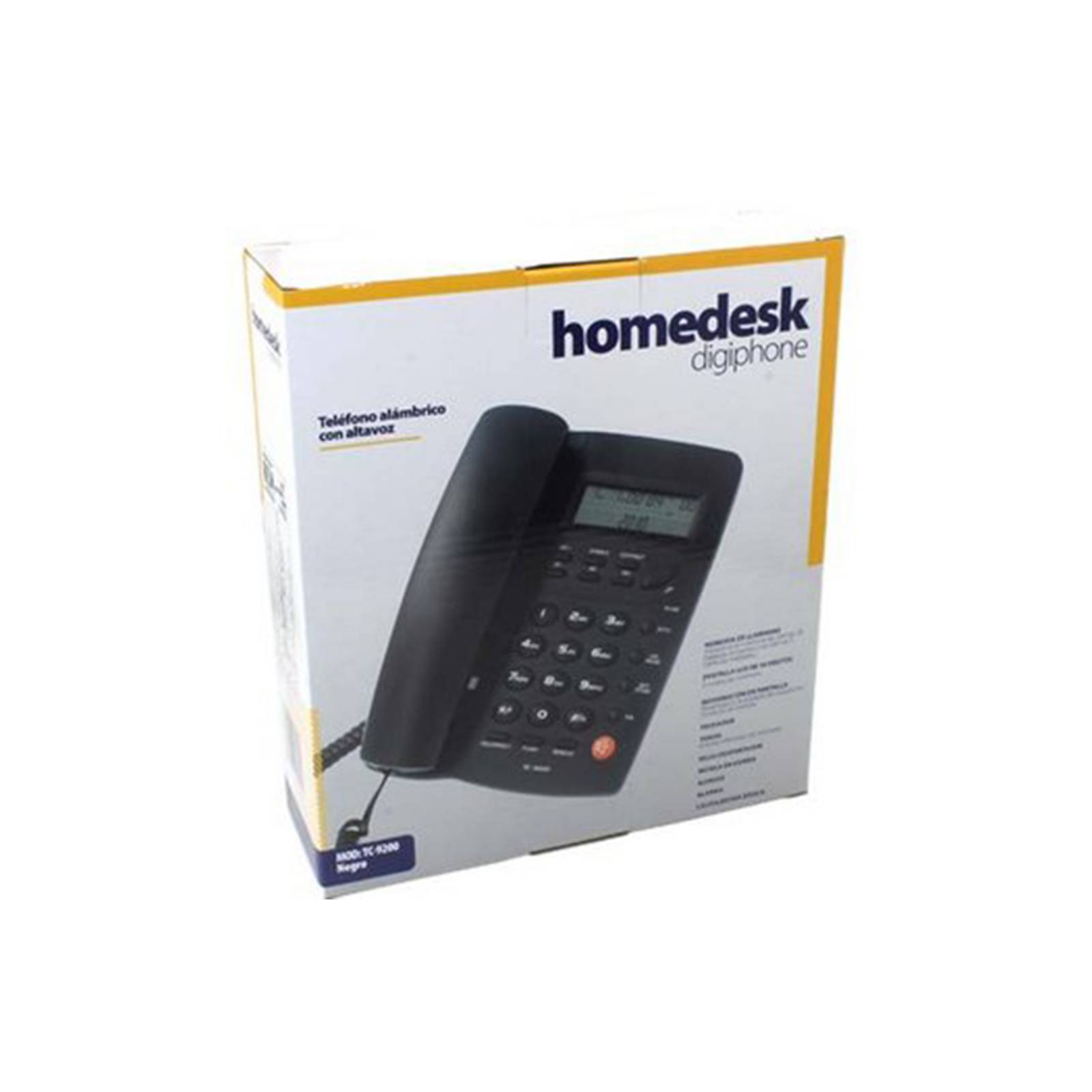Teléfono Fijo Homedesk Tc-9200 Negro
