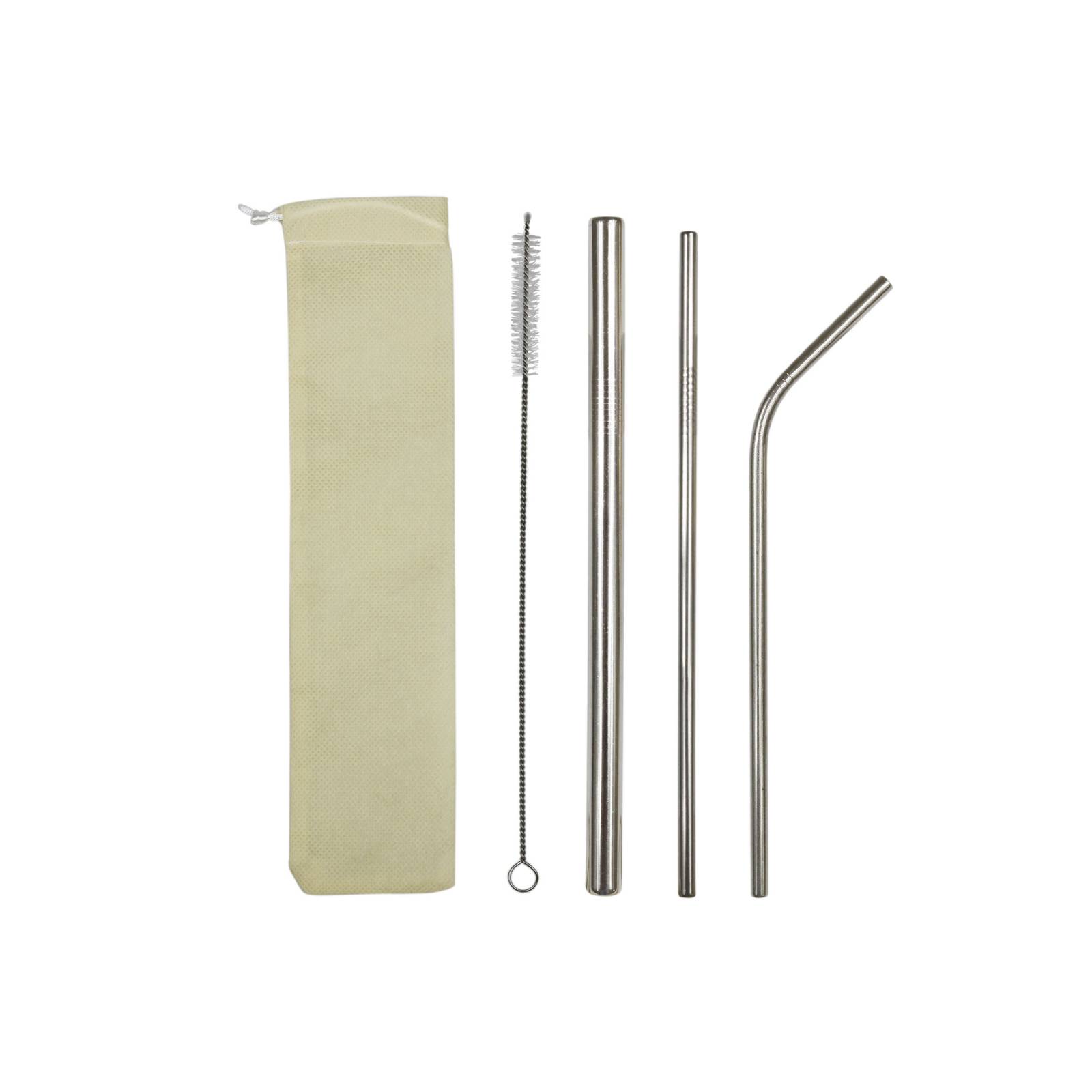 Set 3 Popotes Acero Inoxidable Pajilla Ecologico Bebida Eco