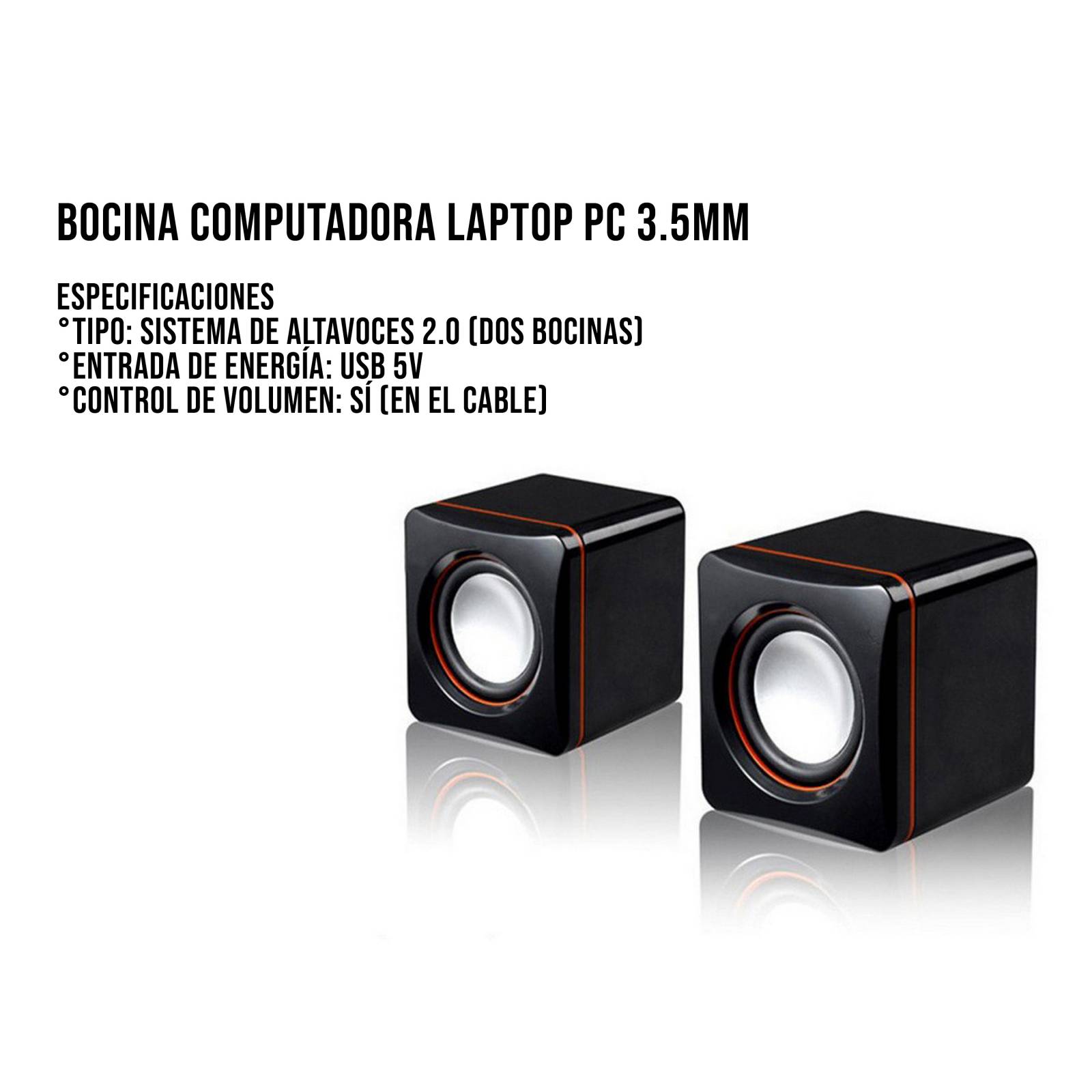 Bocina Computadora Laptop 3.5mm