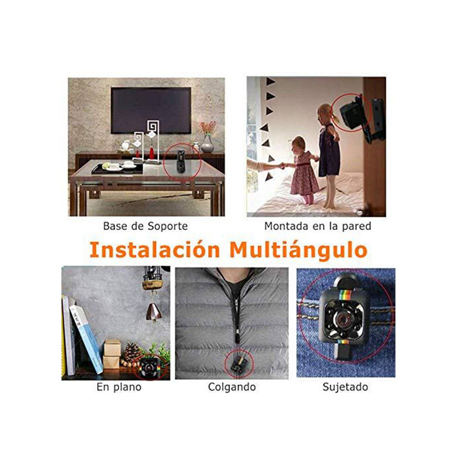 Mini Camara Espia Oculta Full Hd 1080p Detección Movimiento