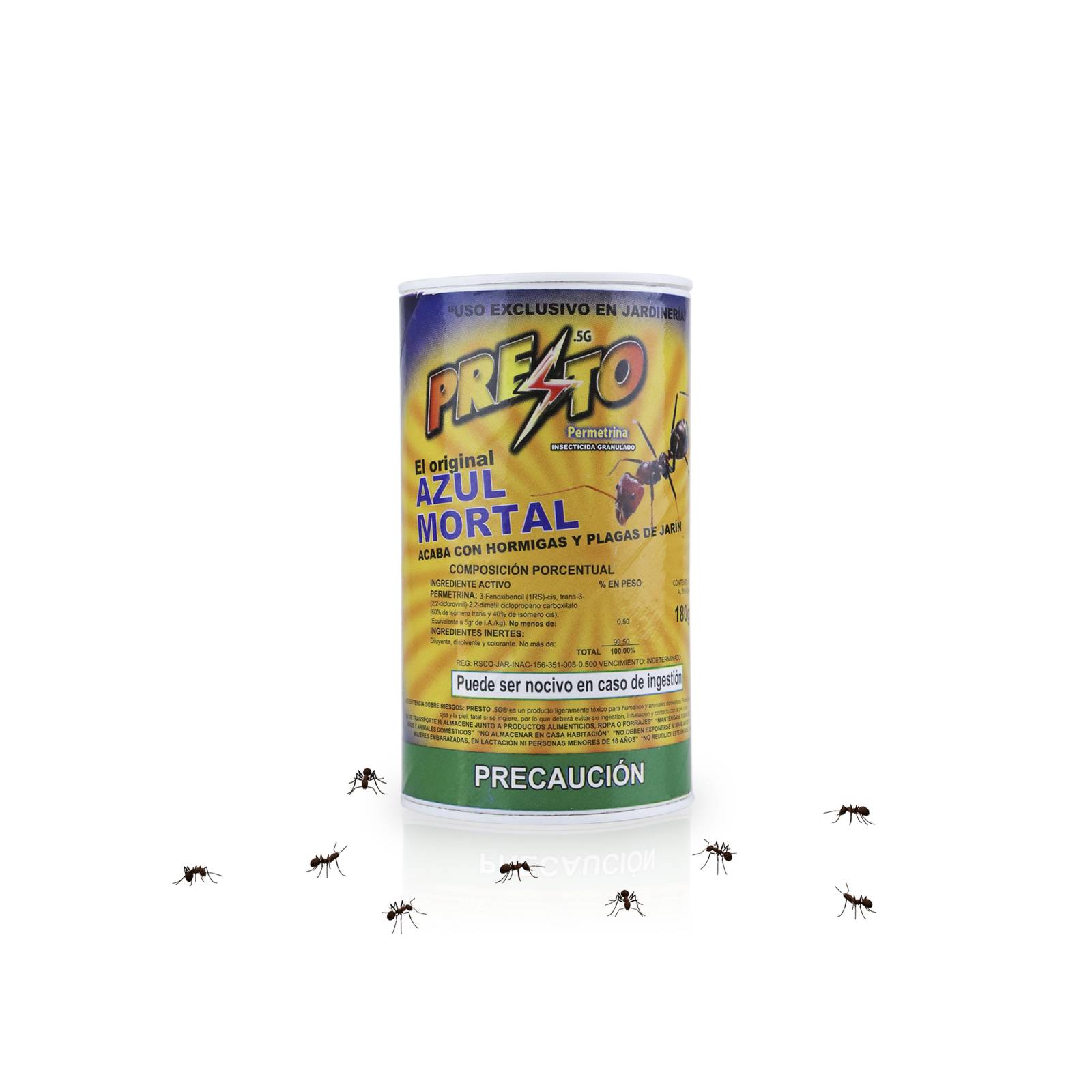 Veneno Hormigas Mata Plagas Jardín Presto Azul Mortal 180gr