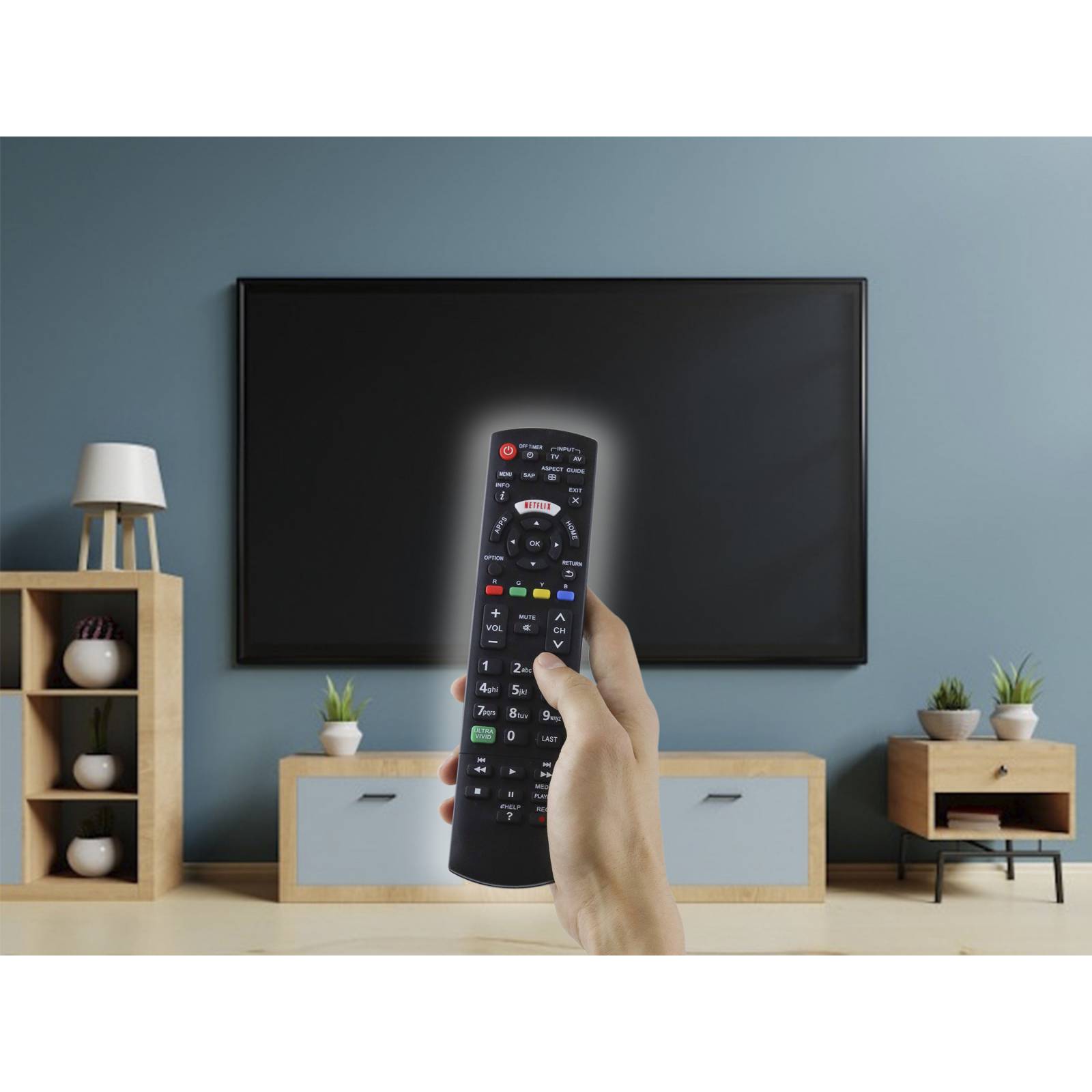 Control Panasonic N2qayb001008 Rc1008 Smart Tv Netflix
