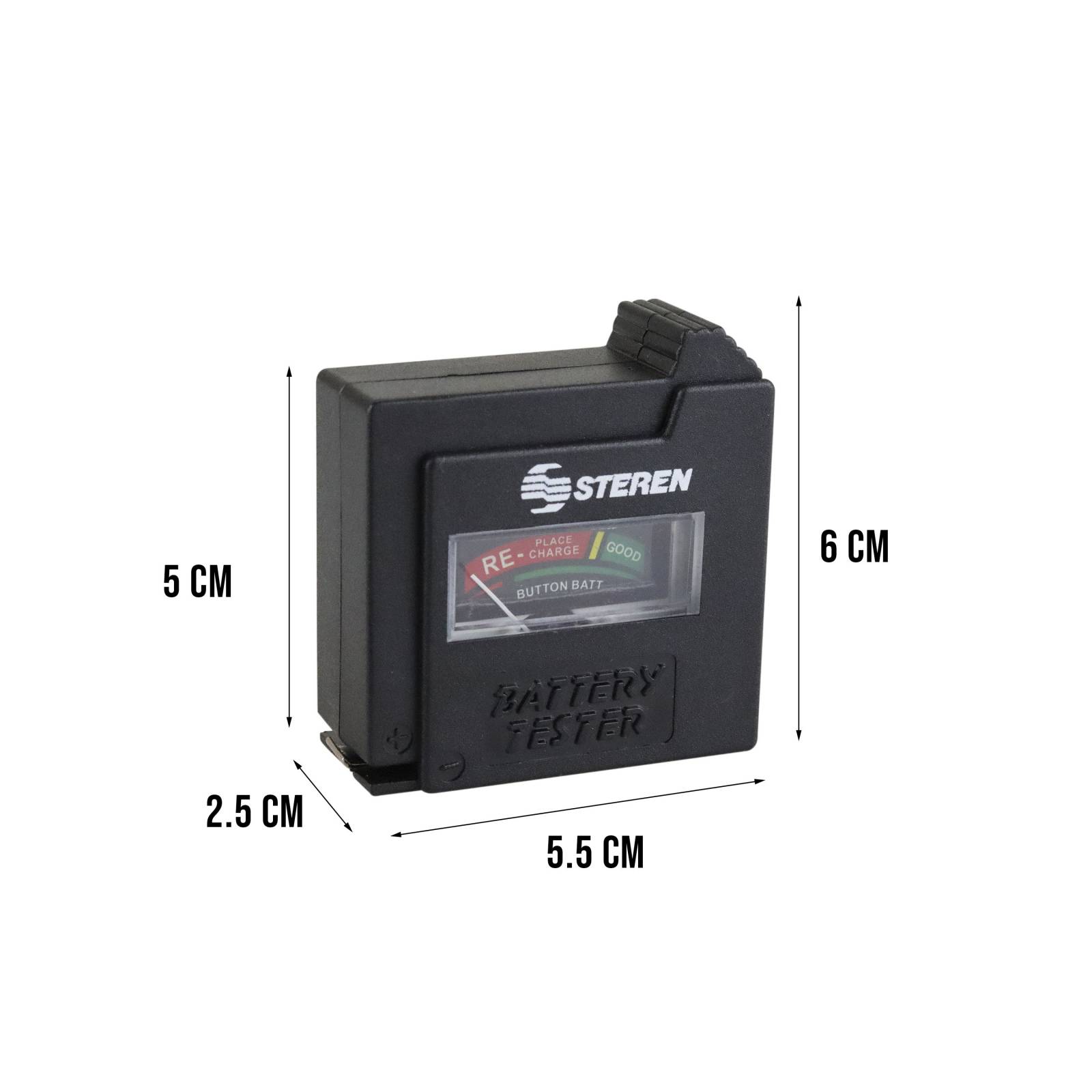 Probador De Pilas Aa Aaa C D 9v Cuadrada Steren 903-050