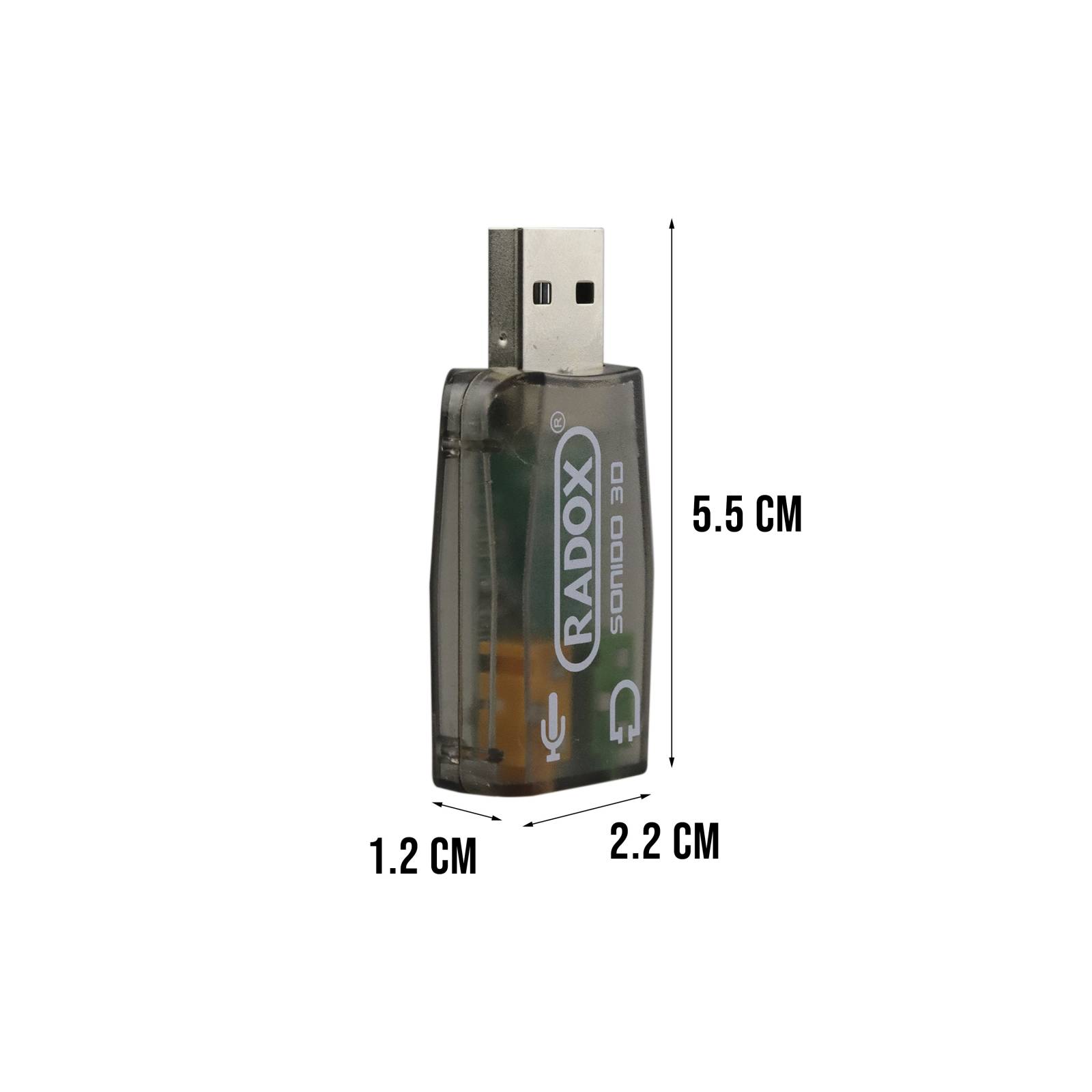 Tarjeta De Sonido Usb Audio 5.1 Canales Pc Laptop Digital 3d