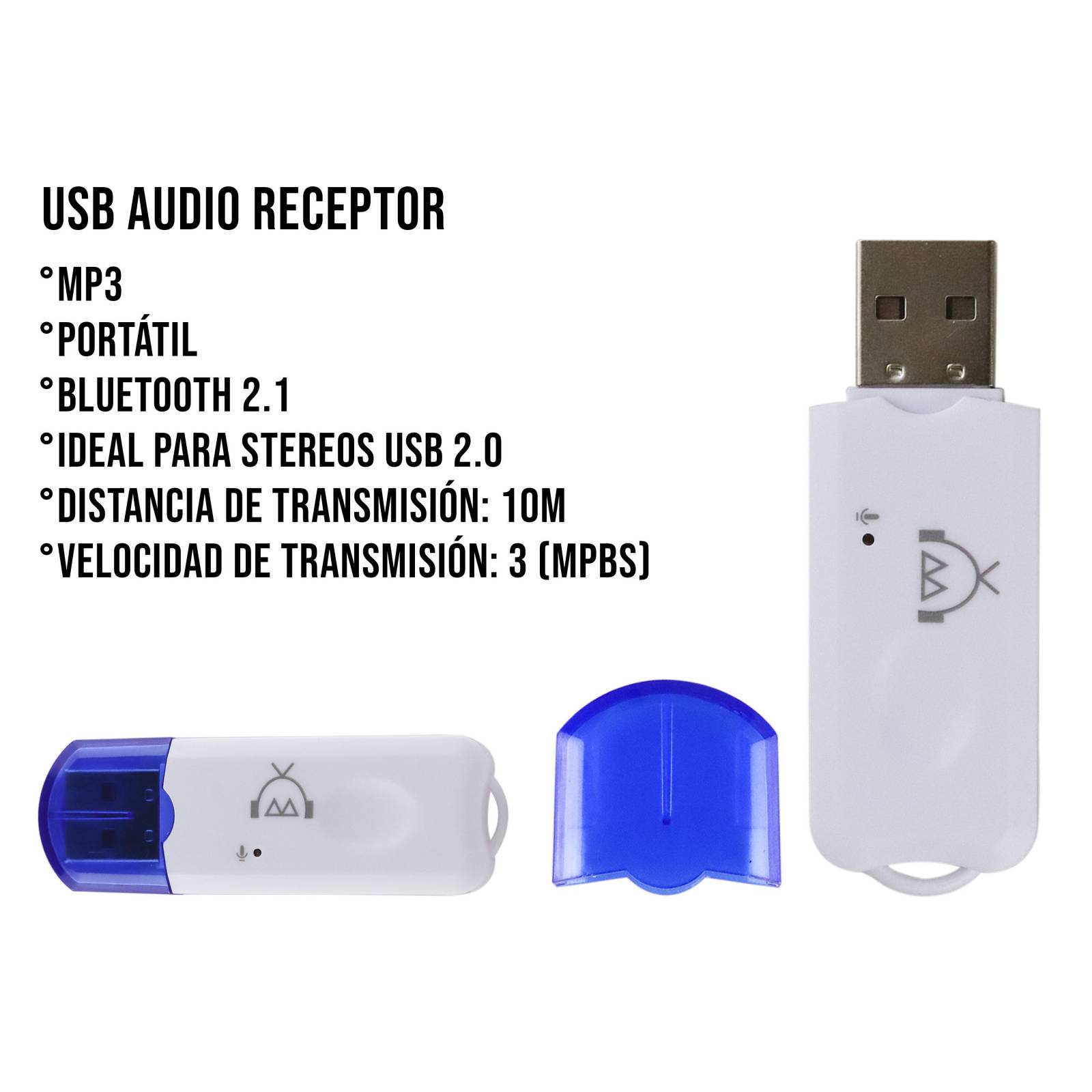 Usb Bluetooth Audio Receptor Inalámbrico Stereo Mp3 Ump31
