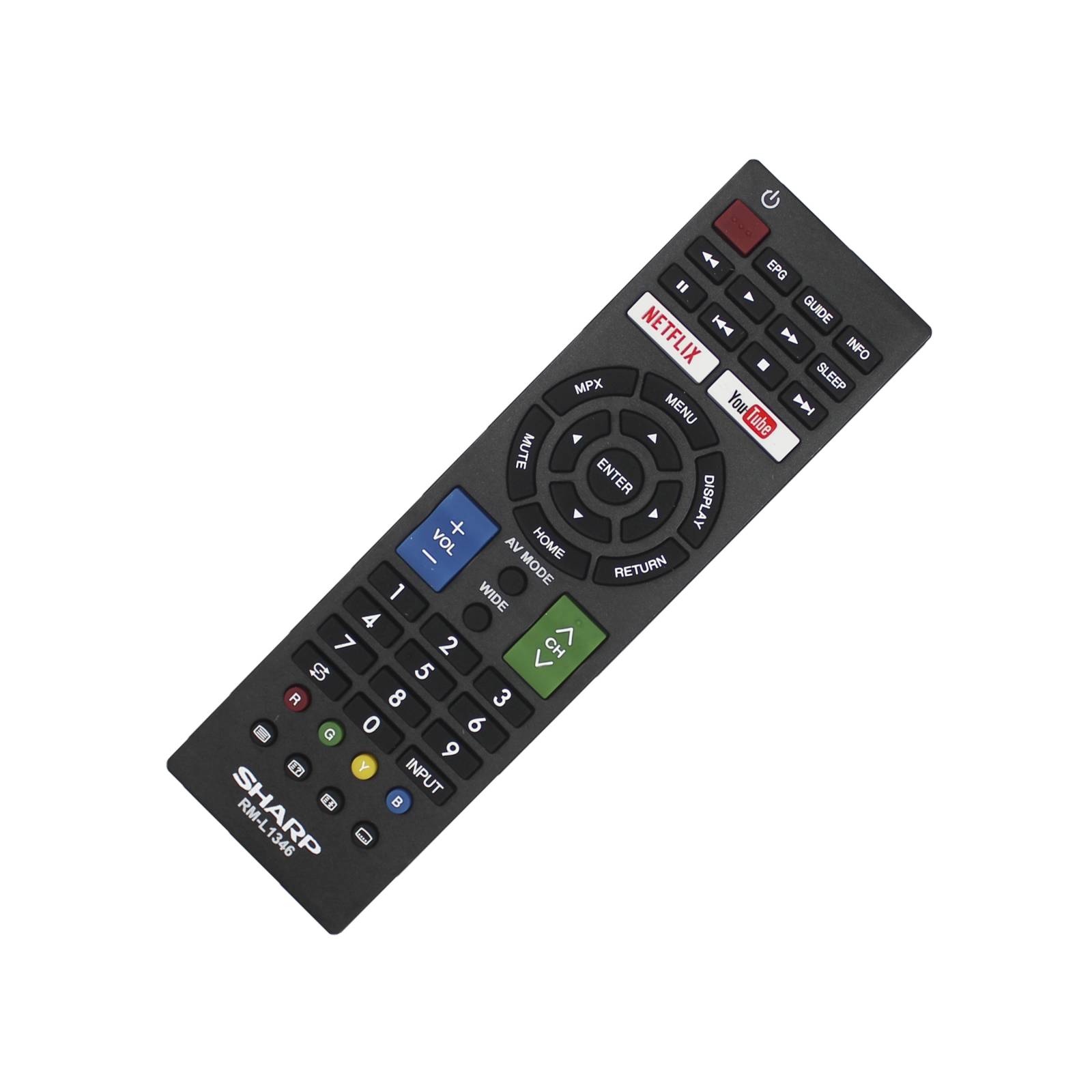 Control Remoto Smart Tv Sharp Pantalla Netflix Youtube