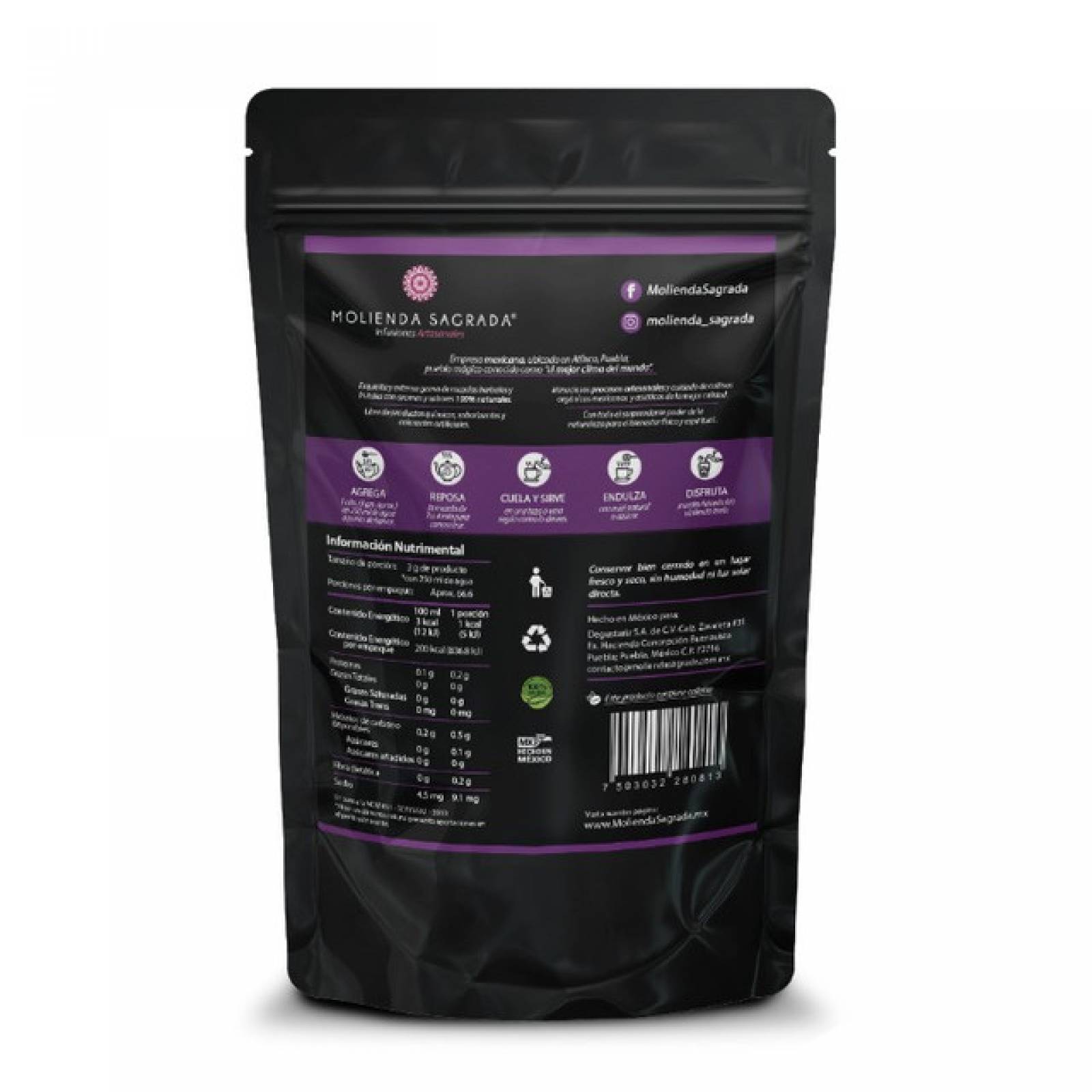 TÉ NEGRO DE 200GR MOLIENDA SAGRADA